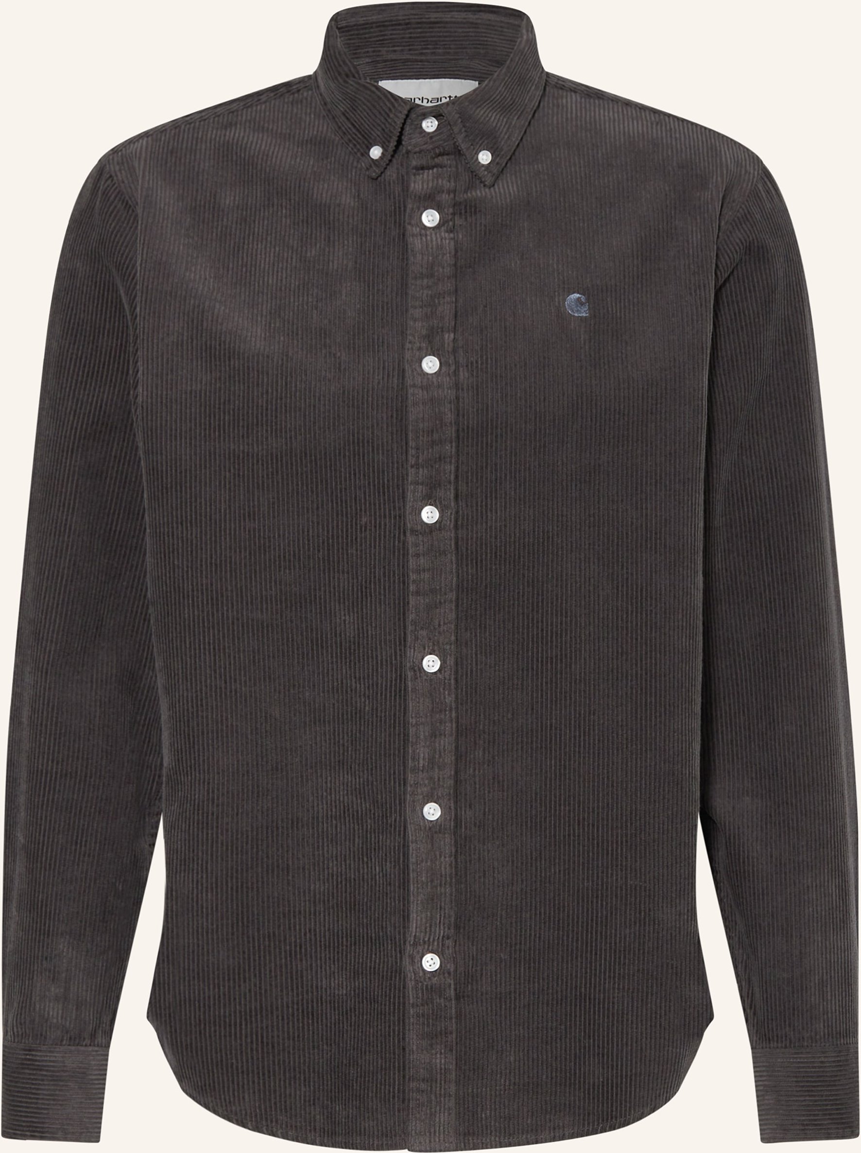 Thumbnail - Carhartt Wip Cordhemd Madison Comfort Fit grau