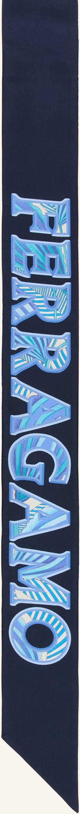 Ferragamo Seidenschal blau