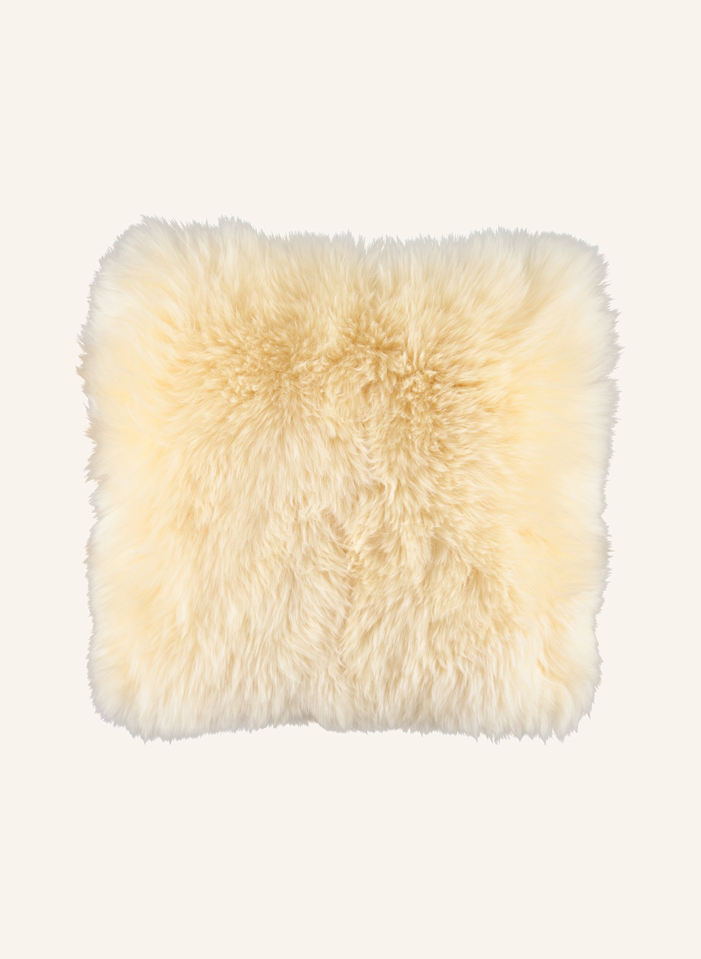 Natures Collection Fellkissen Lammfellkissen Premium Langhaar weiss