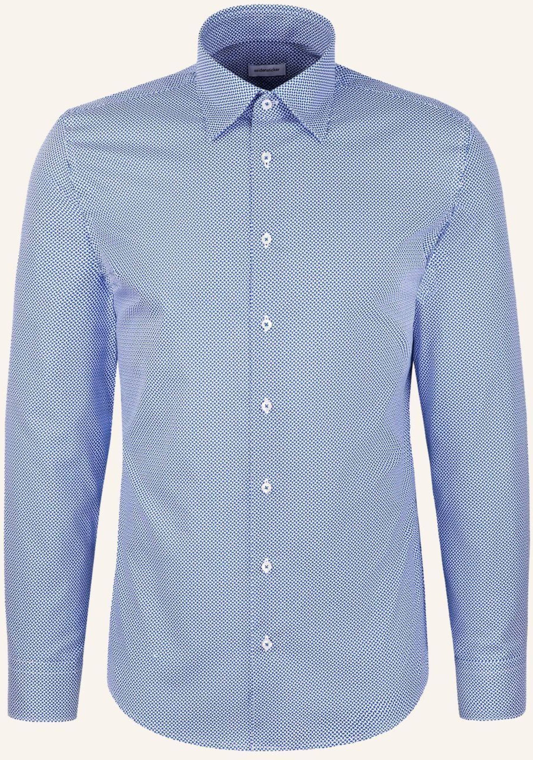 Thumbnail - Seidensticker Business Hemd Slim Fit blau