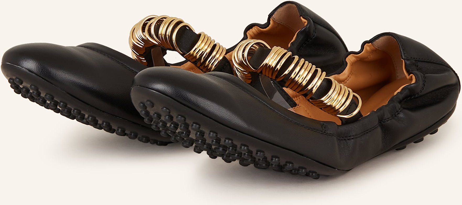 Tod's Mary-Jane-Ballerinas schwarz