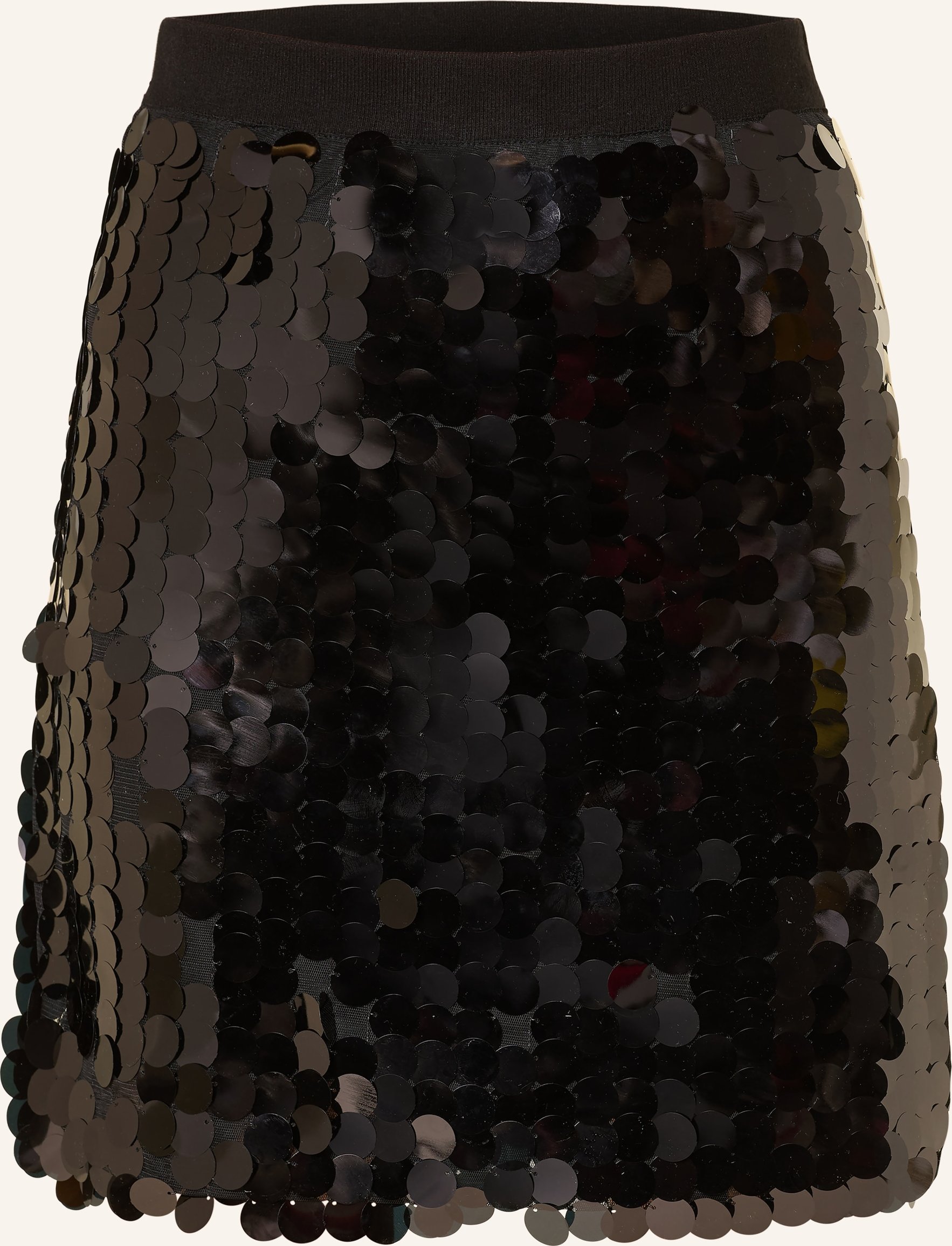 Oui Rock Mit Pailletten schwarz