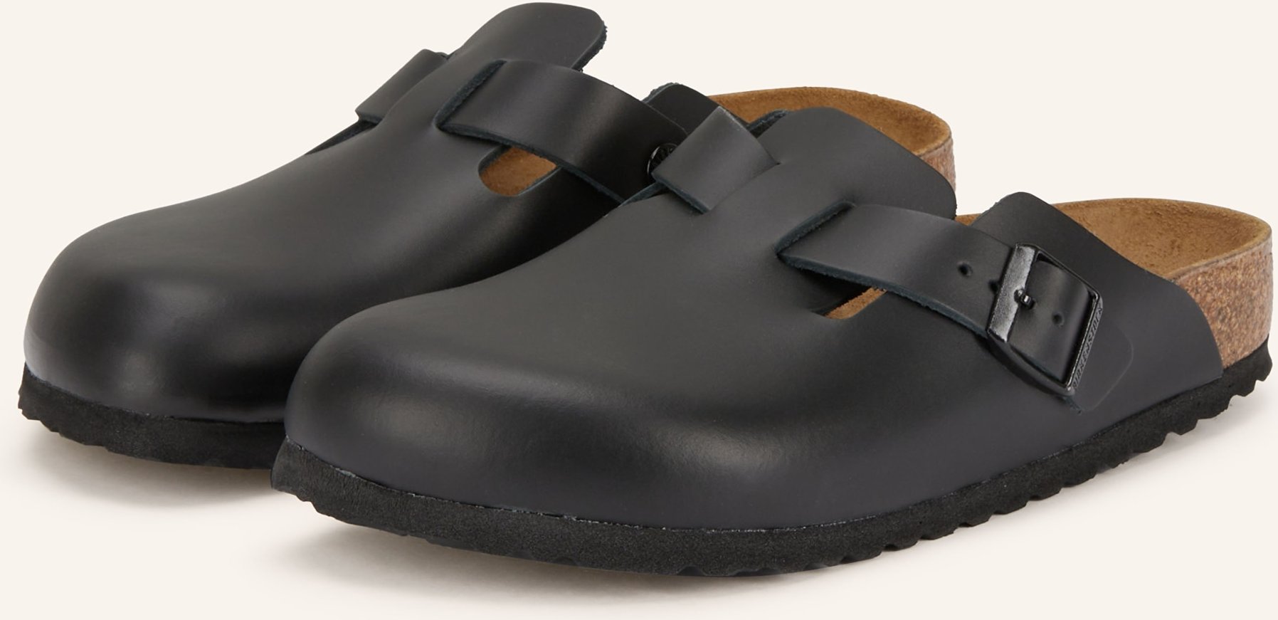 Birkenstock Pantoletten Boston Nl schwarz