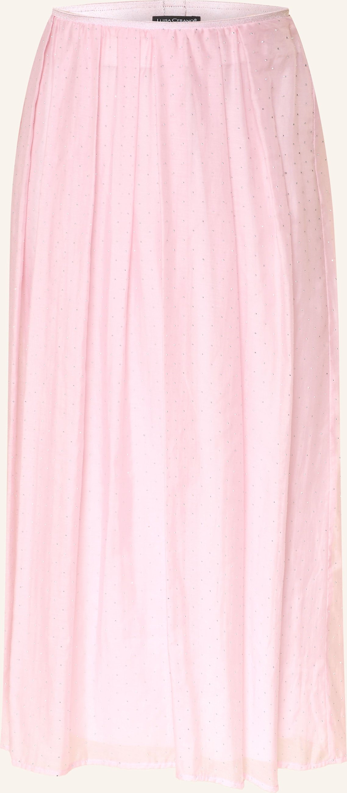 Luisa Cerano Rock Mit Schmucksteinen rosa