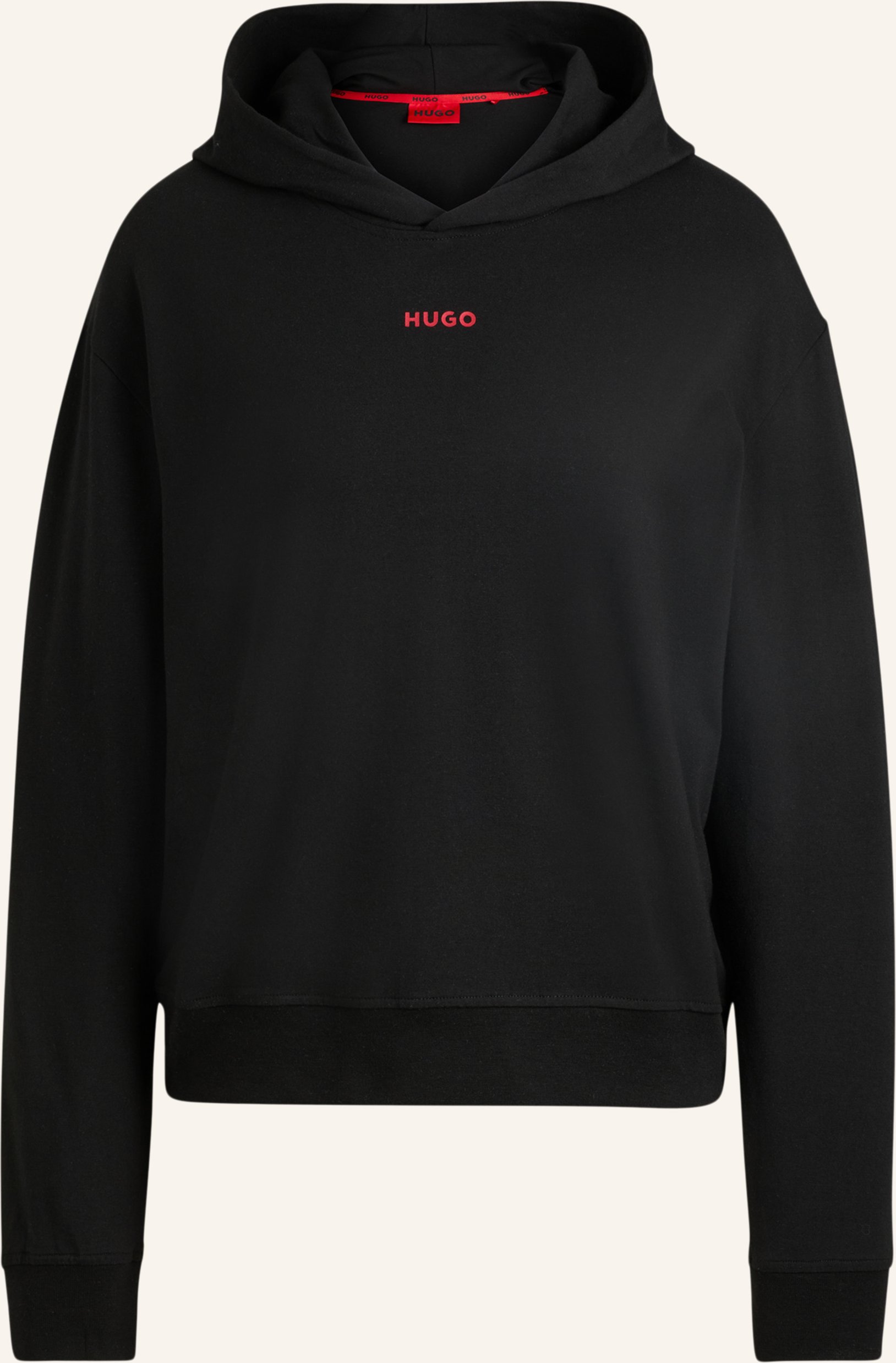 Hugo Loungewear Oberteil Shuffle_Hoodie Relaxed Fit schwarz