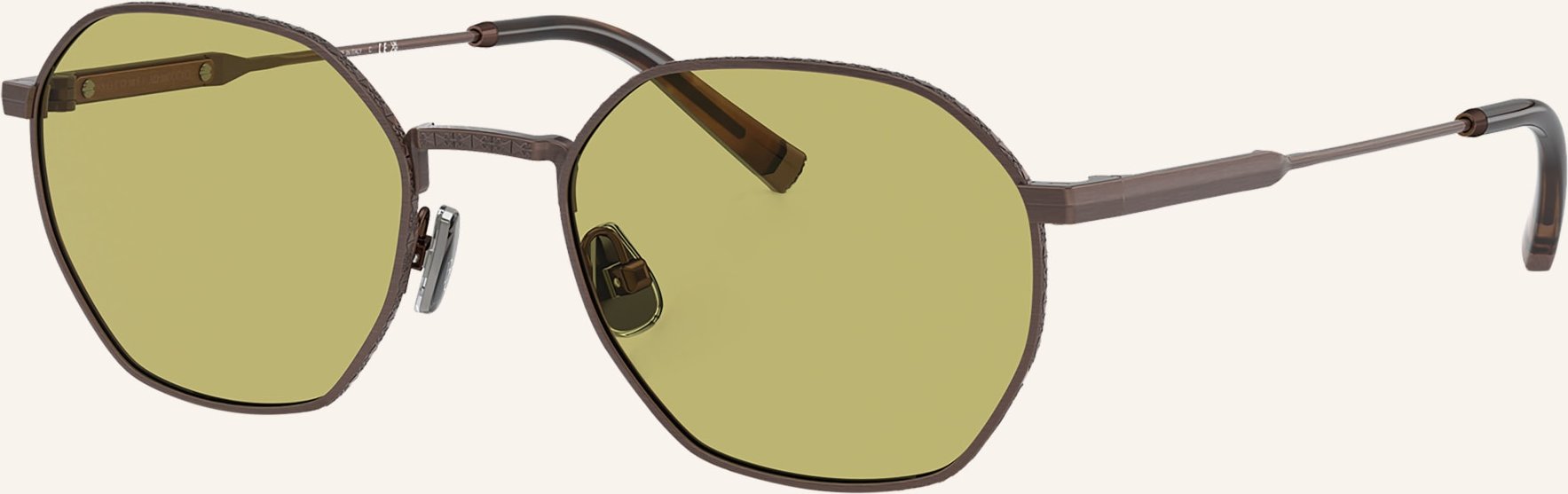 Brunello Cucinelli Sonnenbrille bc2003st Intarsia Rays braun