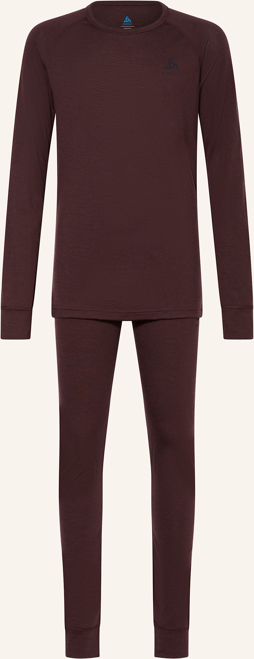 Odlo Funktionswäsche-Set Natural Merino rot