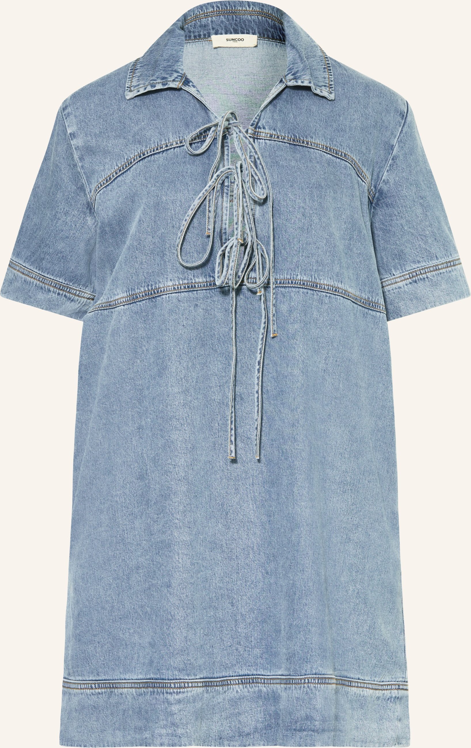 Suncoo Kleid Clever In Jeansoptik blau