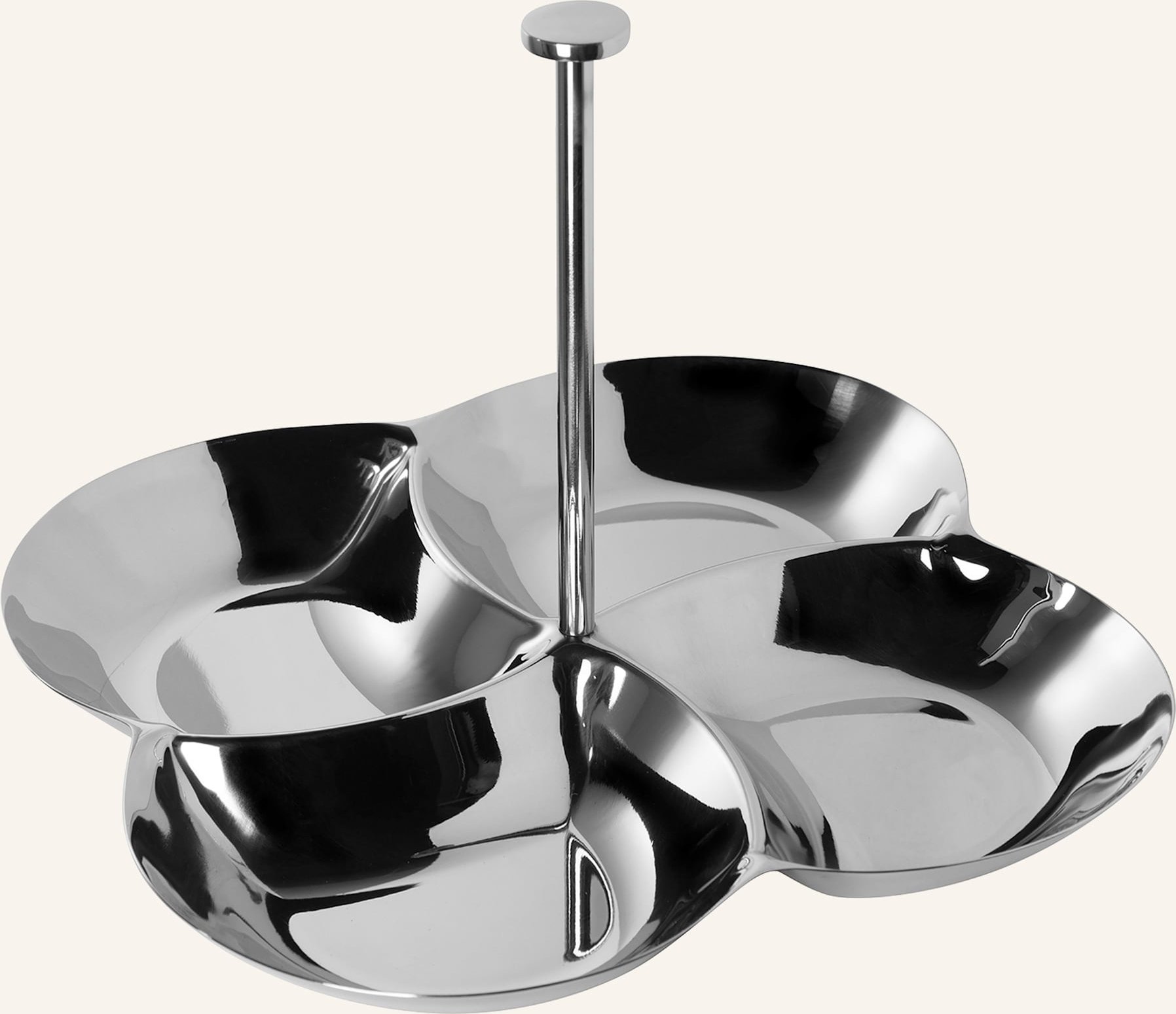 Fink Servierschale, 4er Aufteilung Mit Griff Cody silber