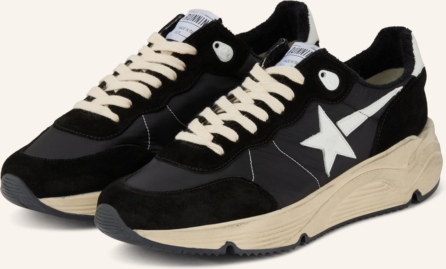 Golden Goose Sneaker Running Sole schwarz