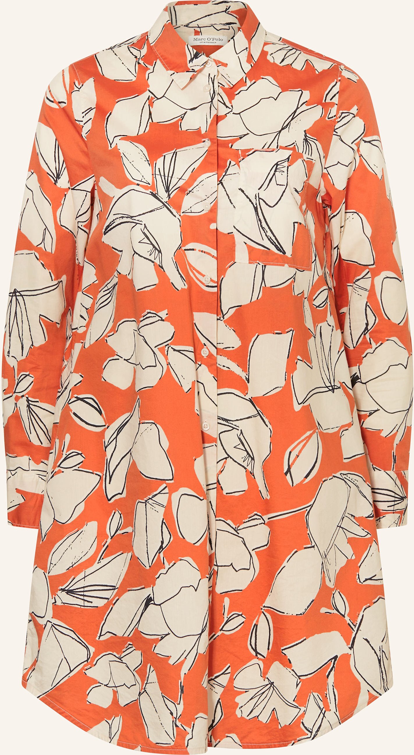 Thumbnail - Marc O'polo Hemdblusenkleid rot