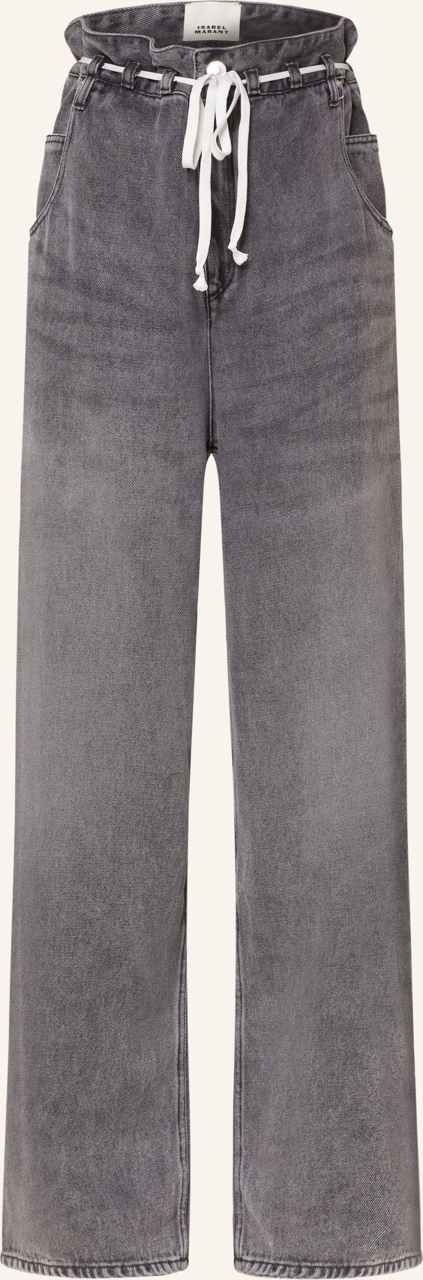 Marant Étoile Paperbag-Jeans Jordy grau