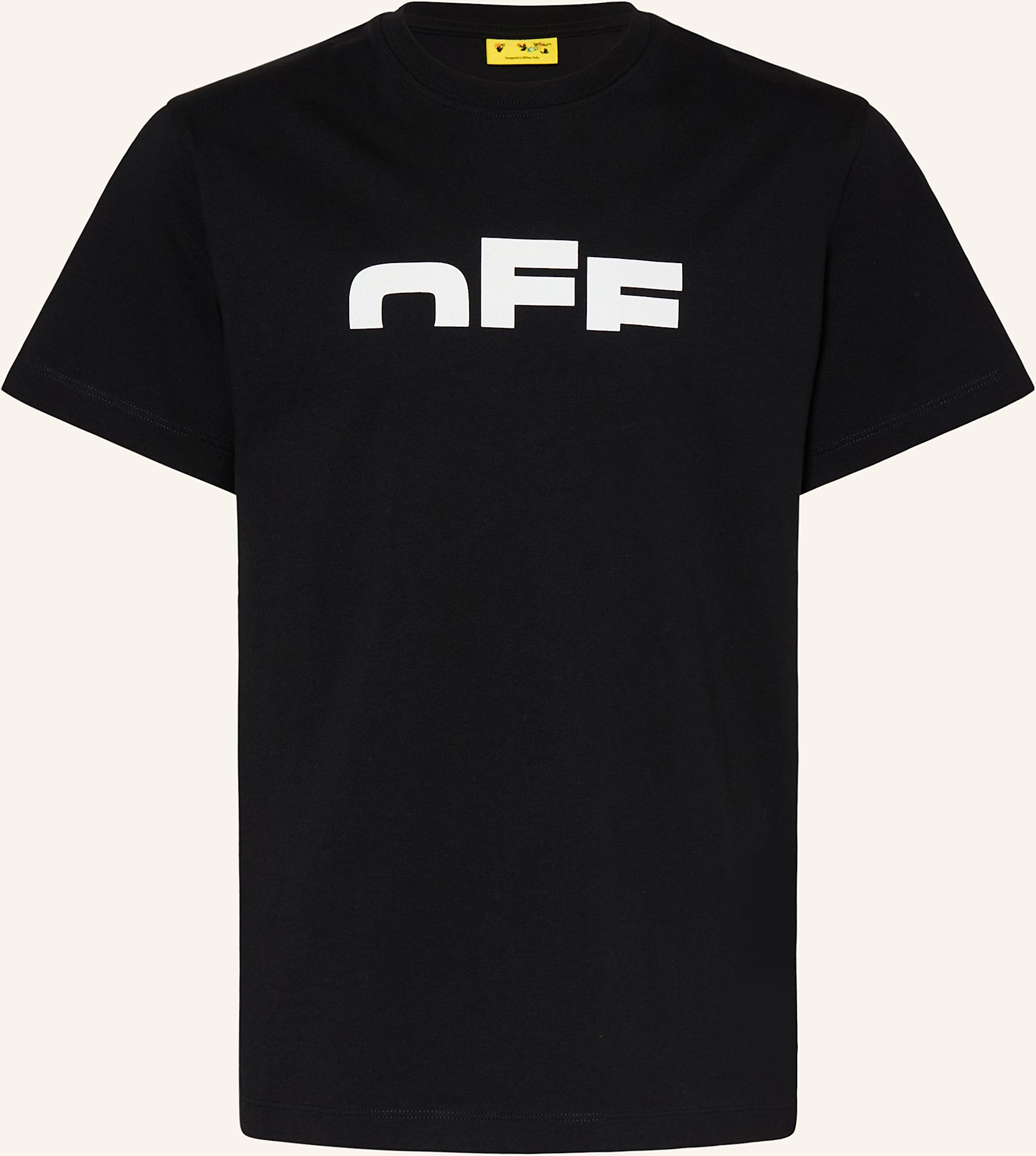 Off-White T-Shirt schwarz
