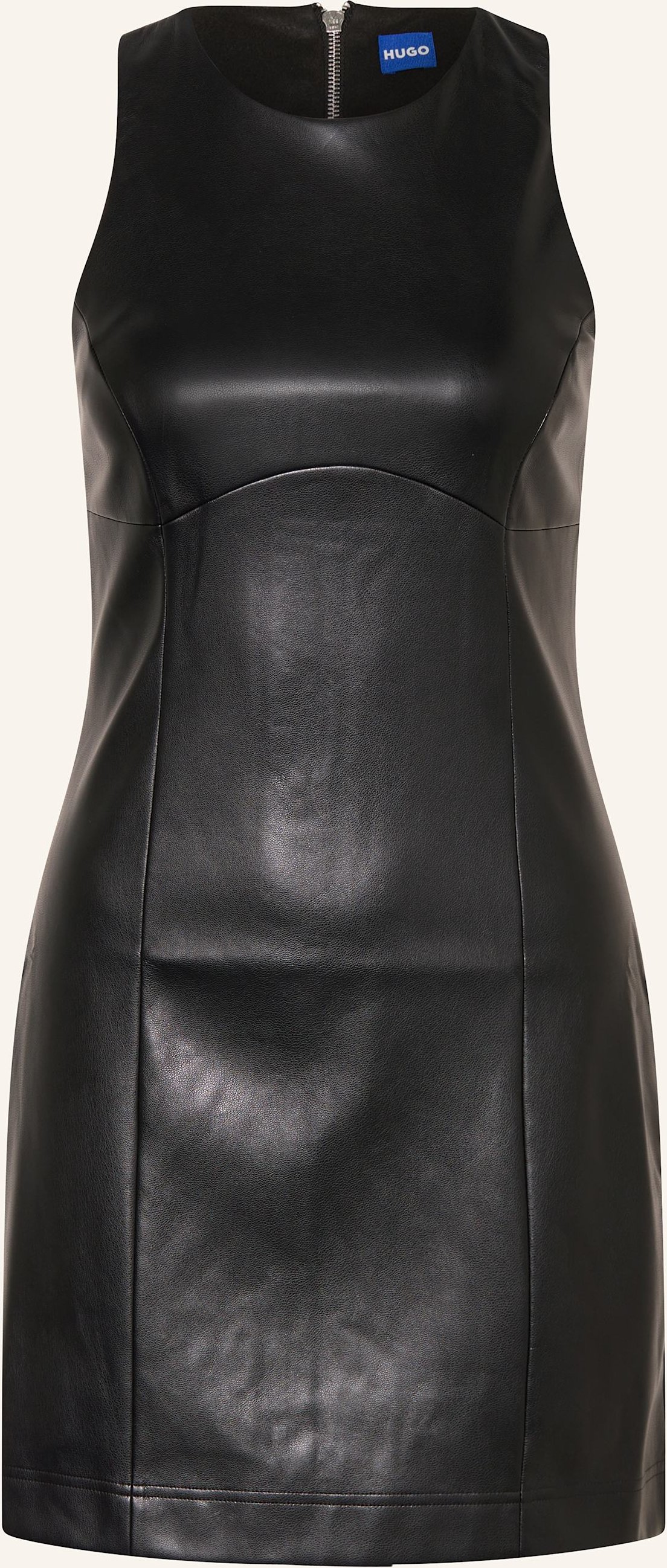 Hugo Kleid Koeklus In Lederoptik schwarz