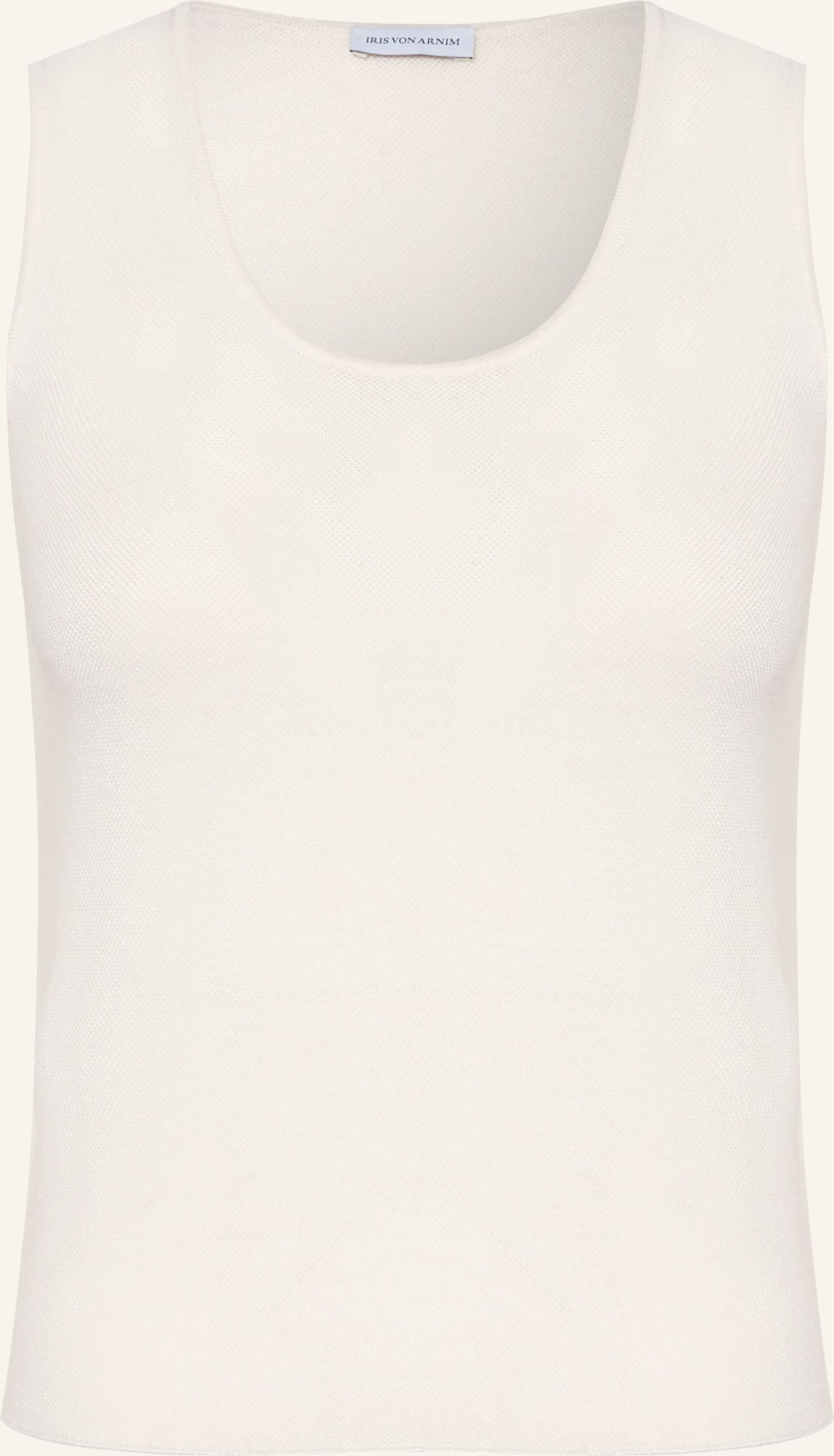 Iris Von Arnim Stricktop Thyra Aus Cashmere Mit Seide weiss