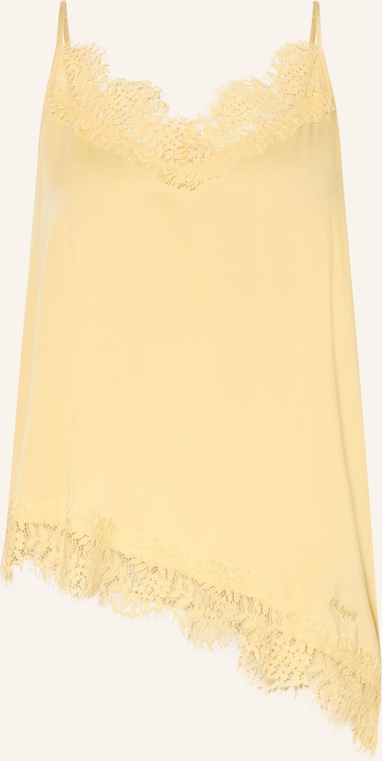 Oh April Satintop Tami Mit Spitze gelb