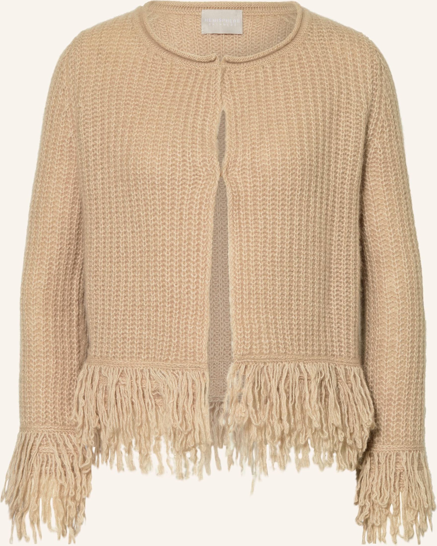 Hemisphere Strickjacke Mit Cashmere braun