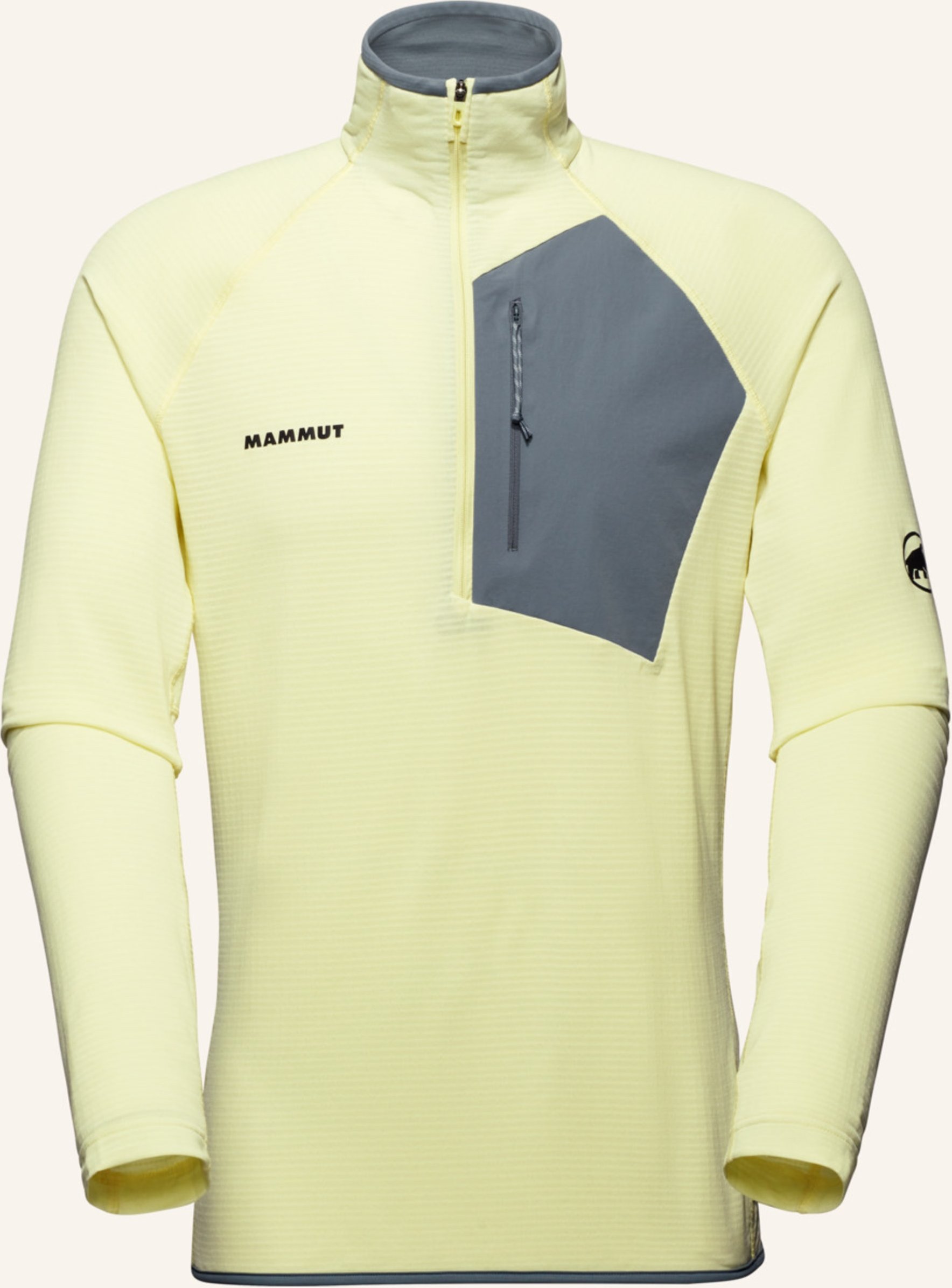Thumbnail - Mammut Mammut Aenergy Light Ml Half Zip Pull Men gelb