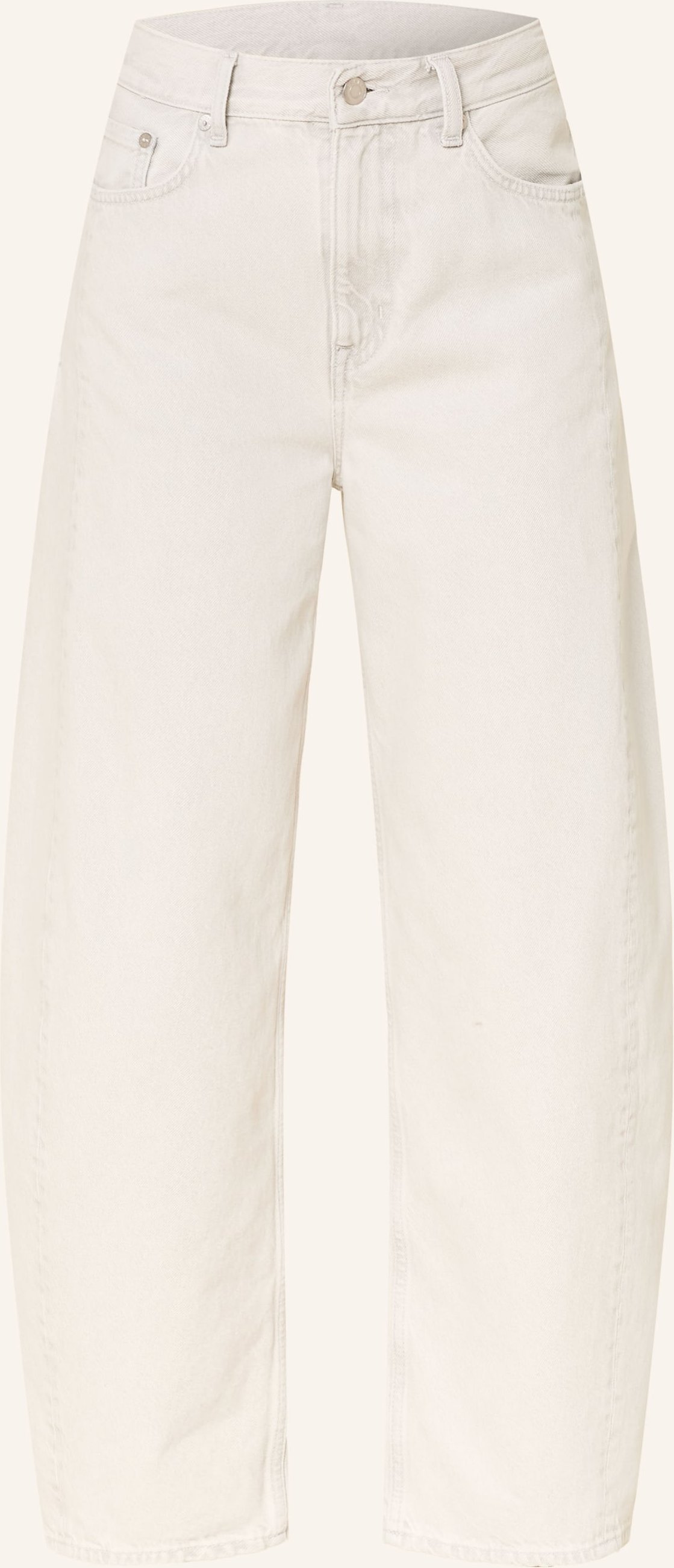 Arket Barrel Jeans weiss