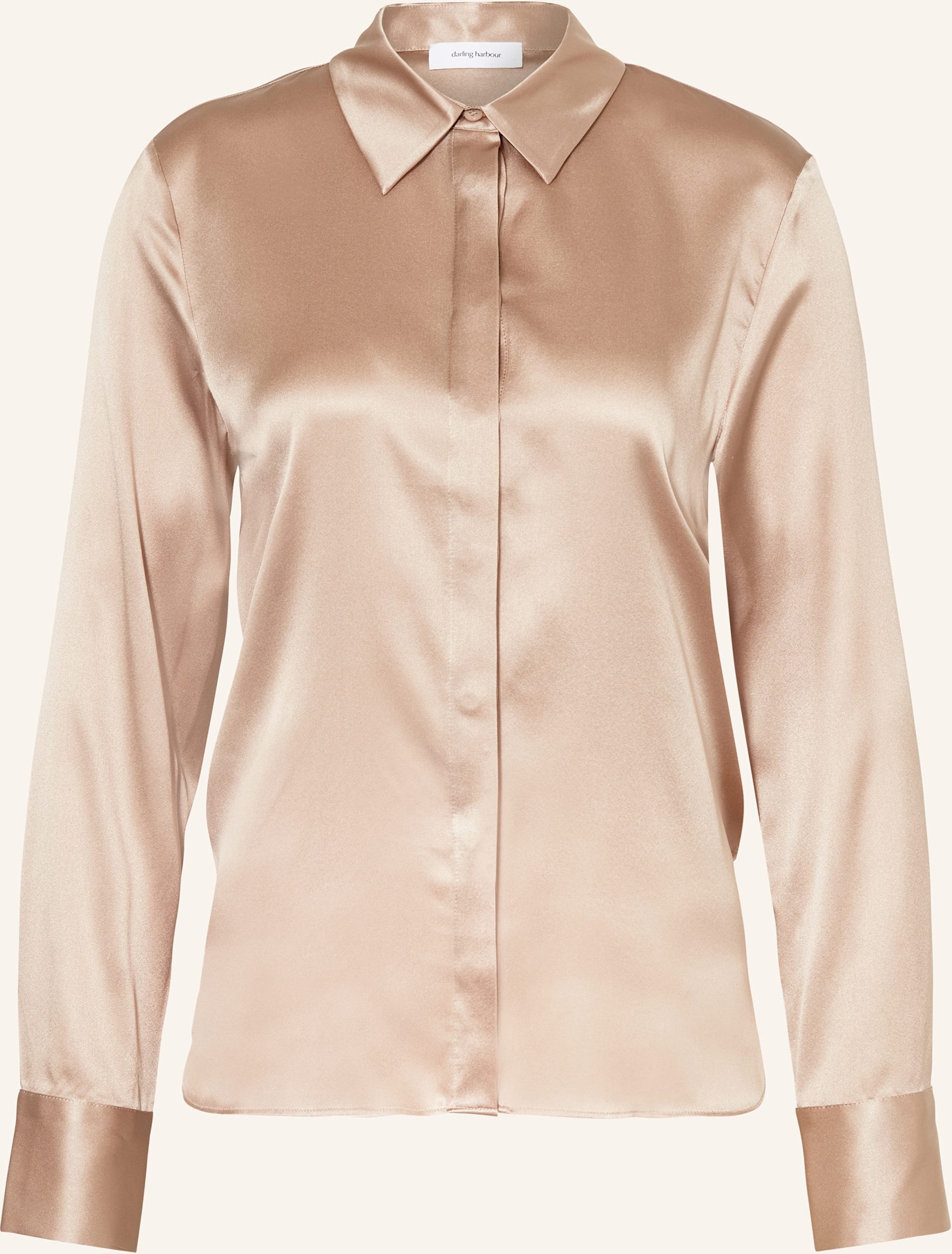 Thumbnail - Darling Harbour Hemdbluse Aus Seide braun