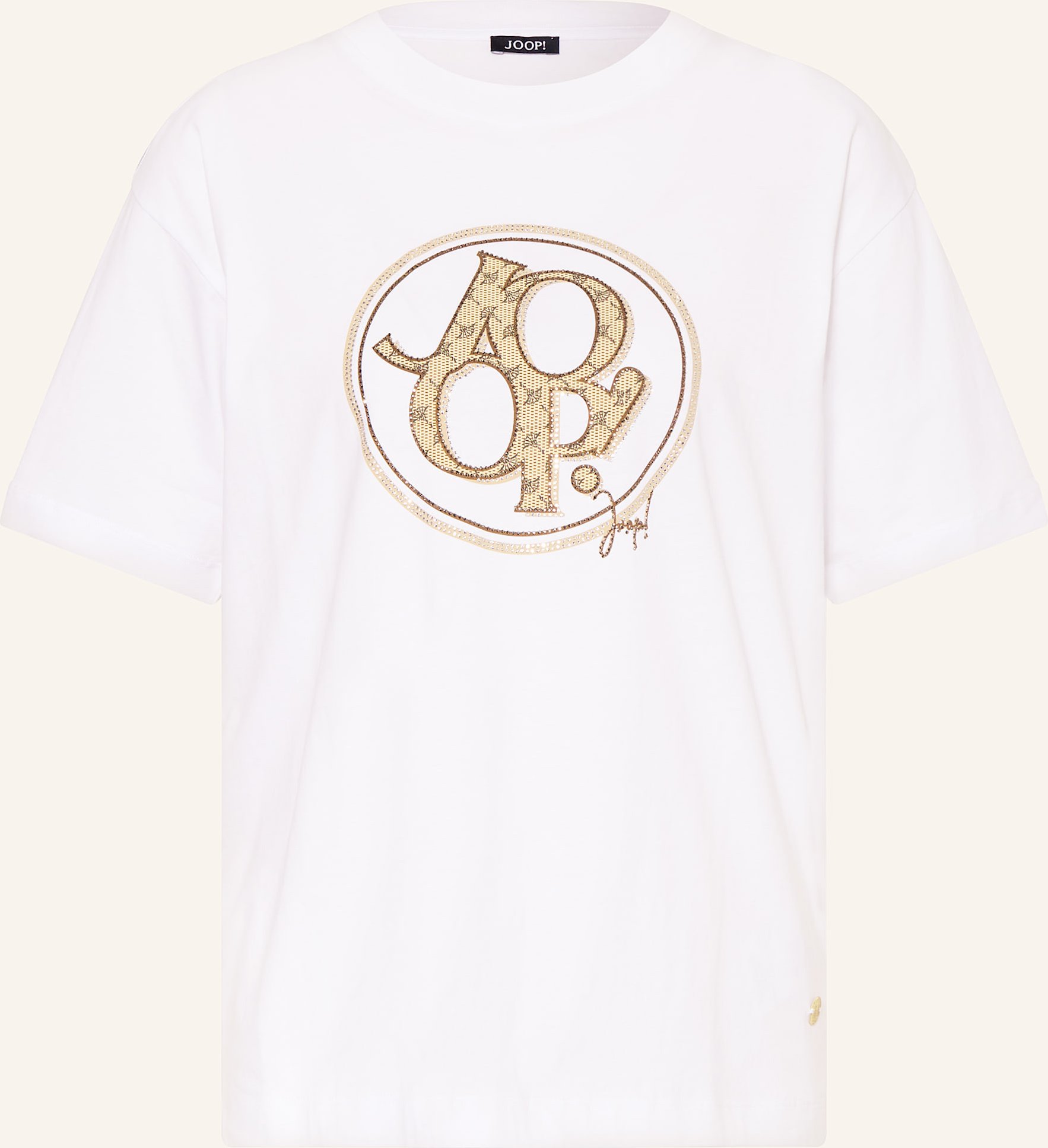 Joop! T-Shirt Tashi Mit Schmucksteinen weiss