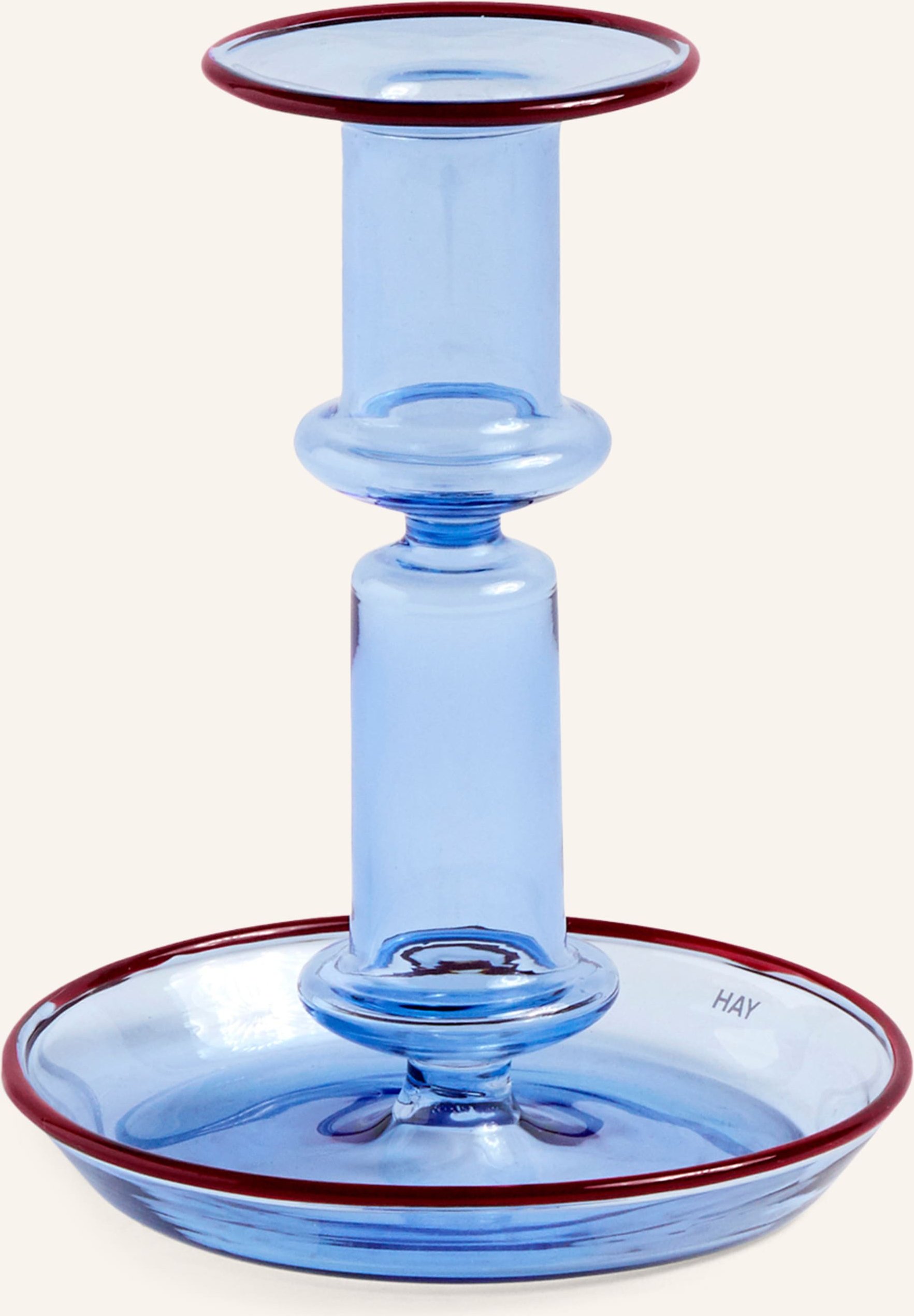 Hay Kerzenhalter Flare blau