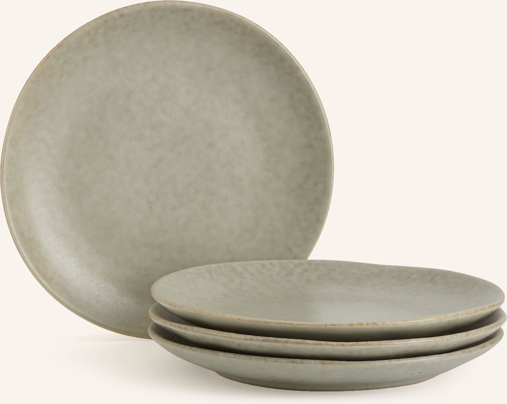 Thumbnail - Broste Copenhagen 4er-Set Desserteller Nordic Marsh gruen