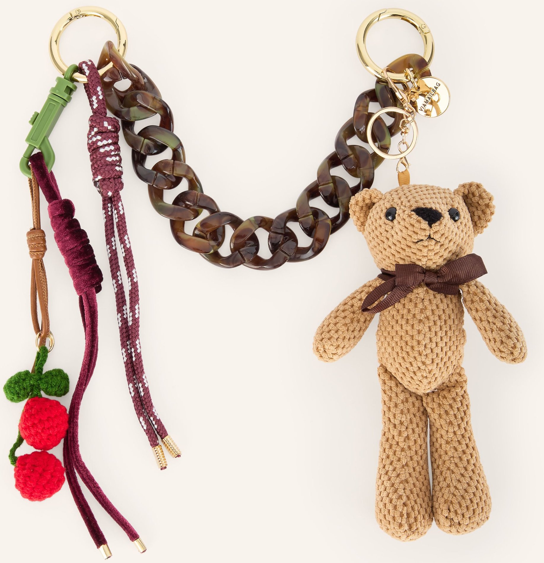 Viamailbag Taschenanhänger braun