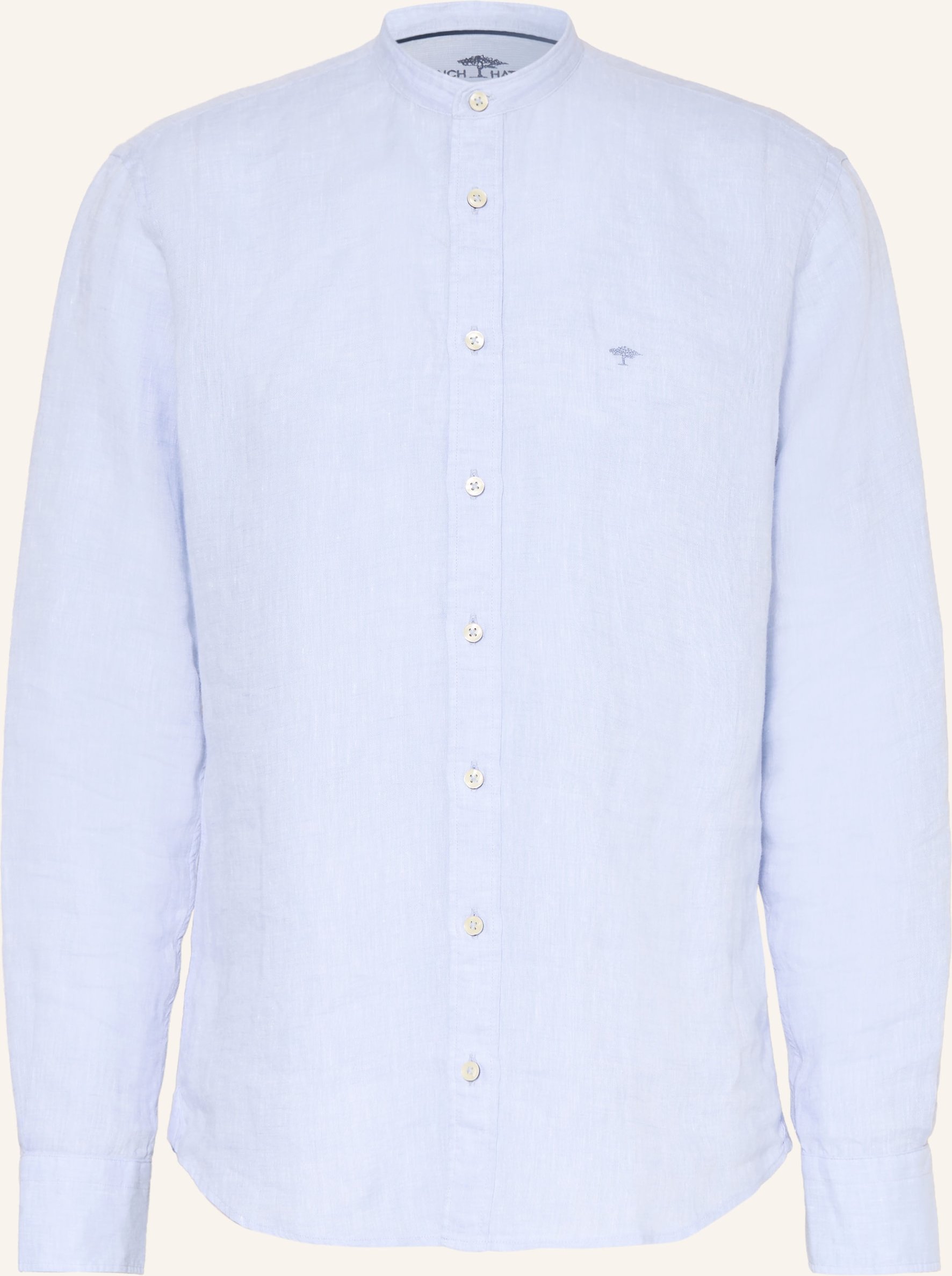 Fynch-Hatton Leinenhemd Regular Fit blau