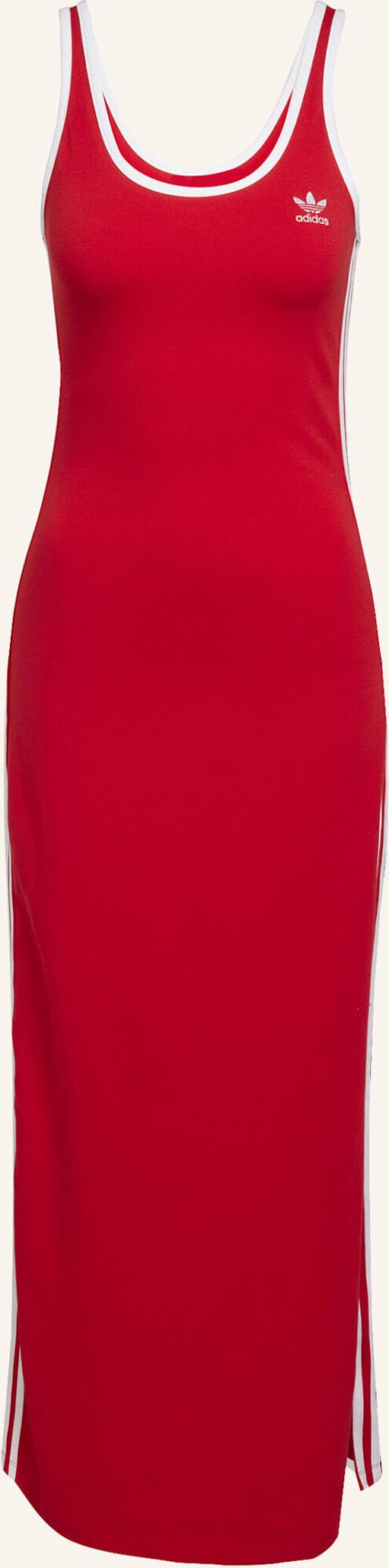 Thumbnail - Adidas Originals Adicolor 3-Streifen Tank Maxikleid rot