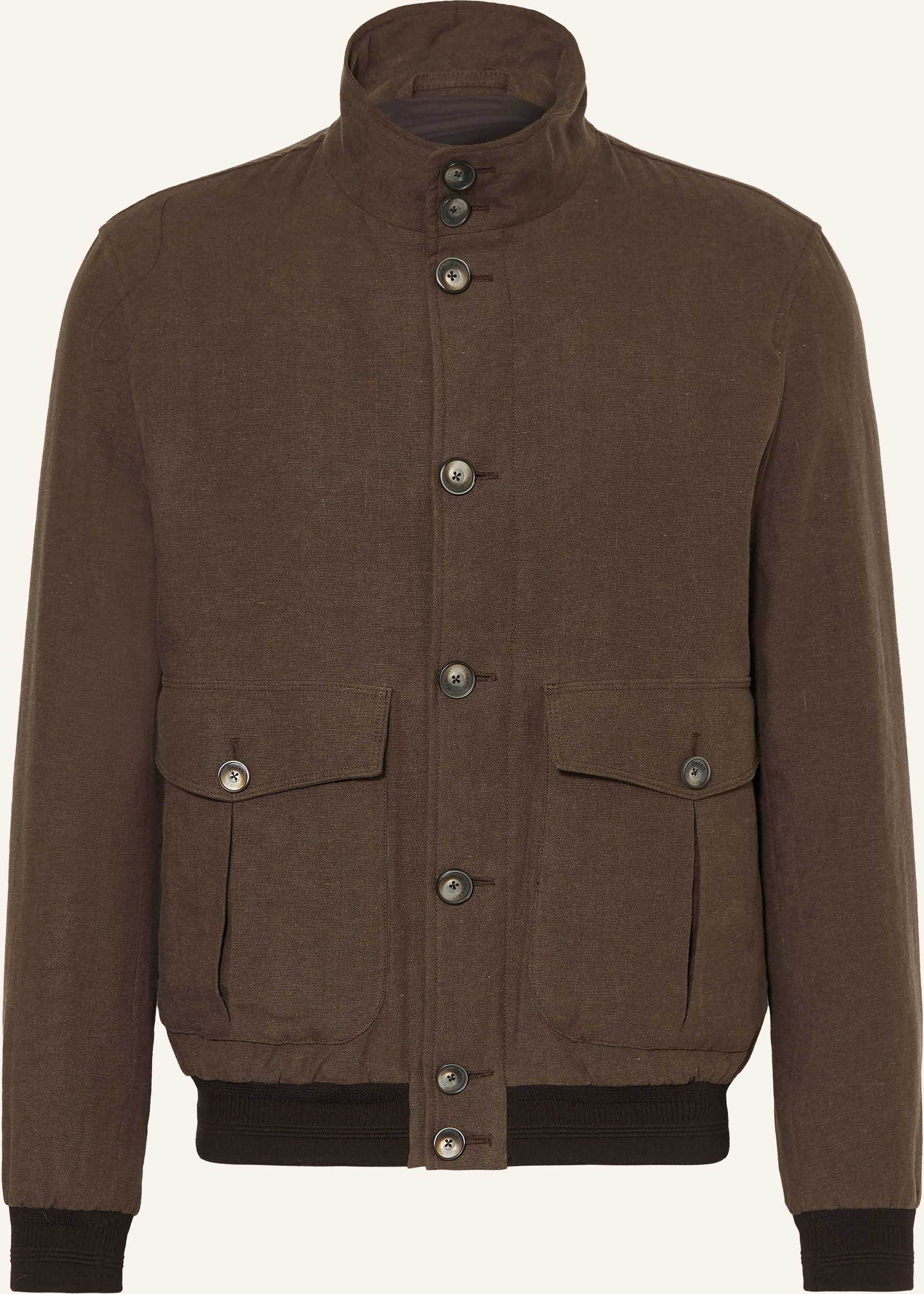 Herno Leinenblouson braun