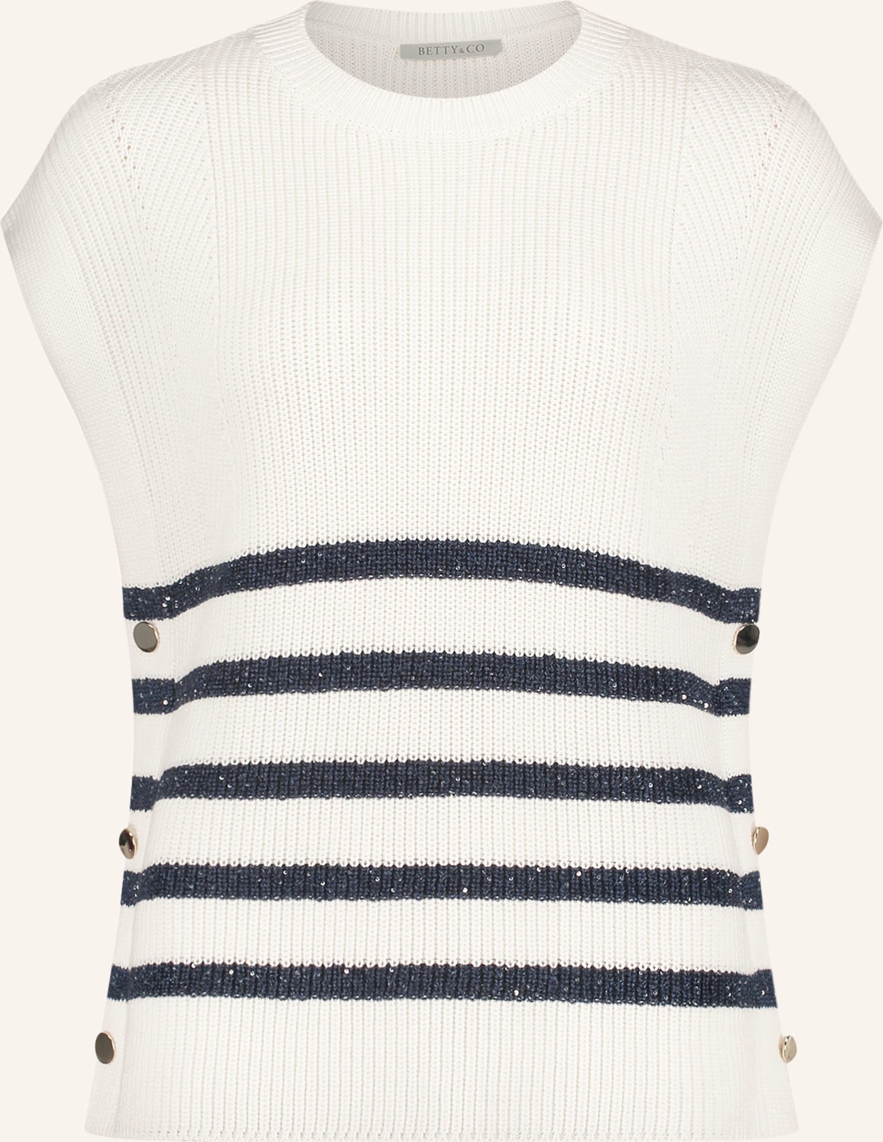 Betty&Co Pullunder Mit Pailletten weiss