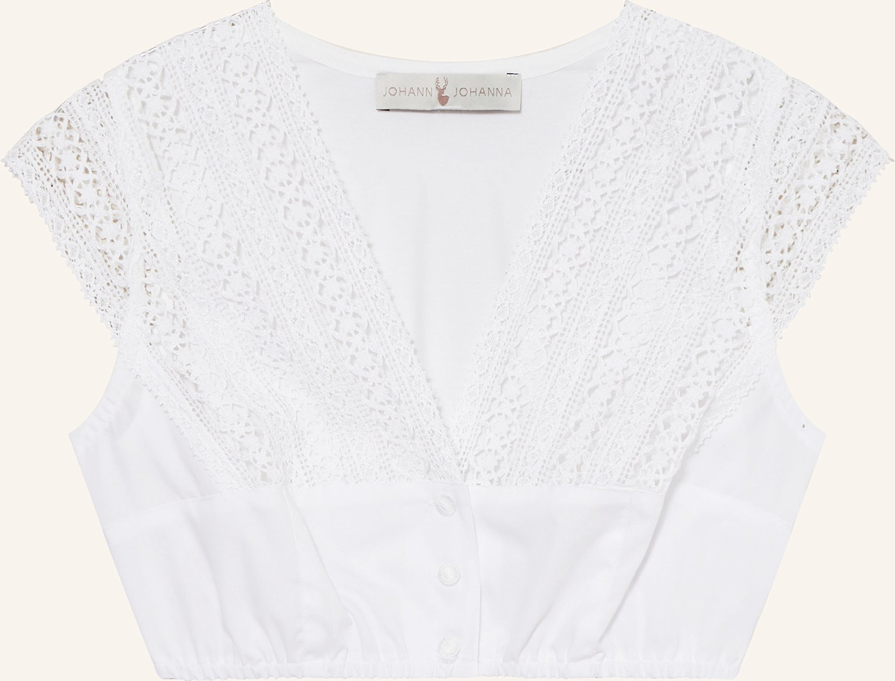 Johann & Johanna Dirndlbluse weiss