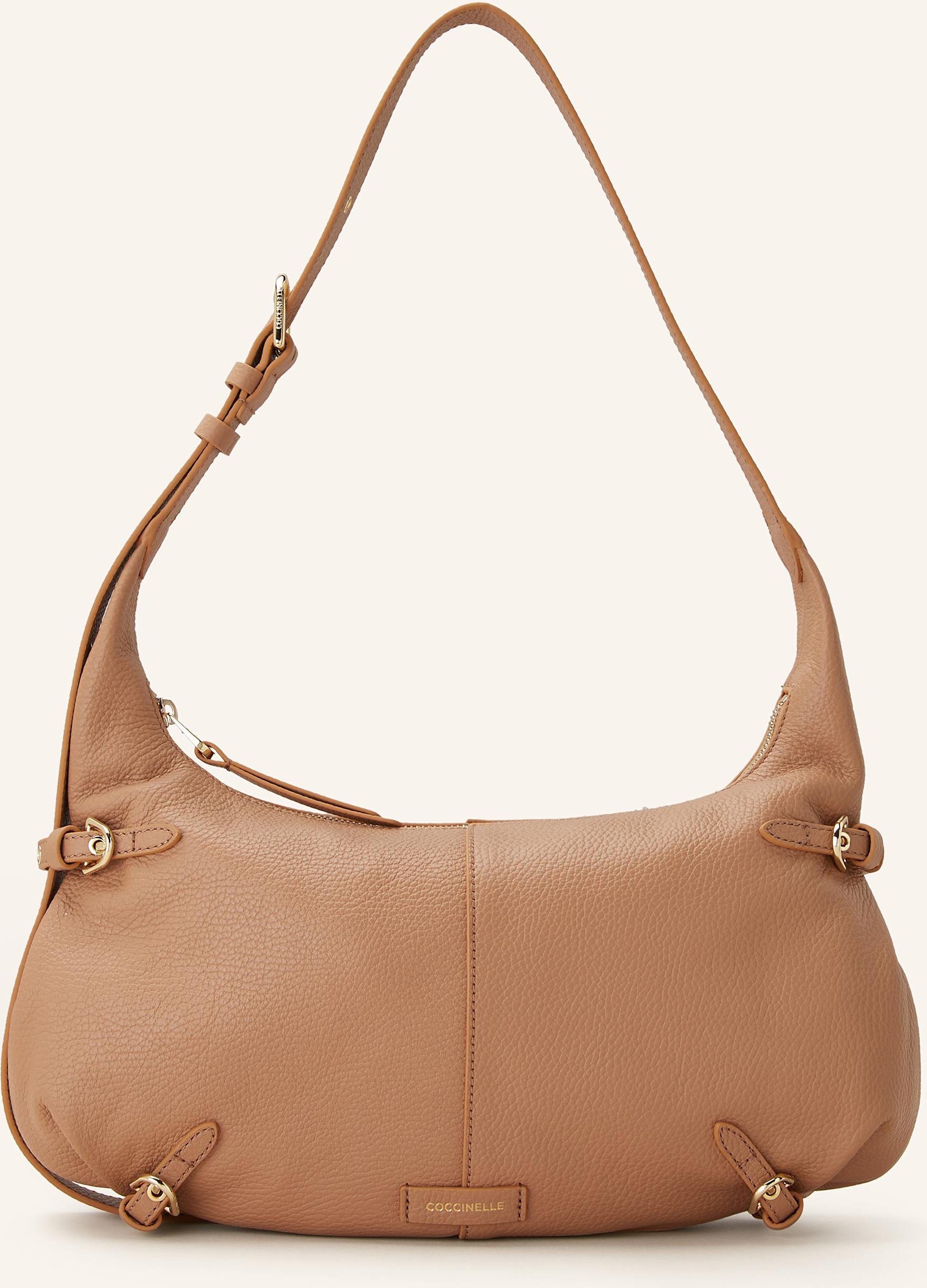 Thumbnail - Coccinelle Schultertasche beige