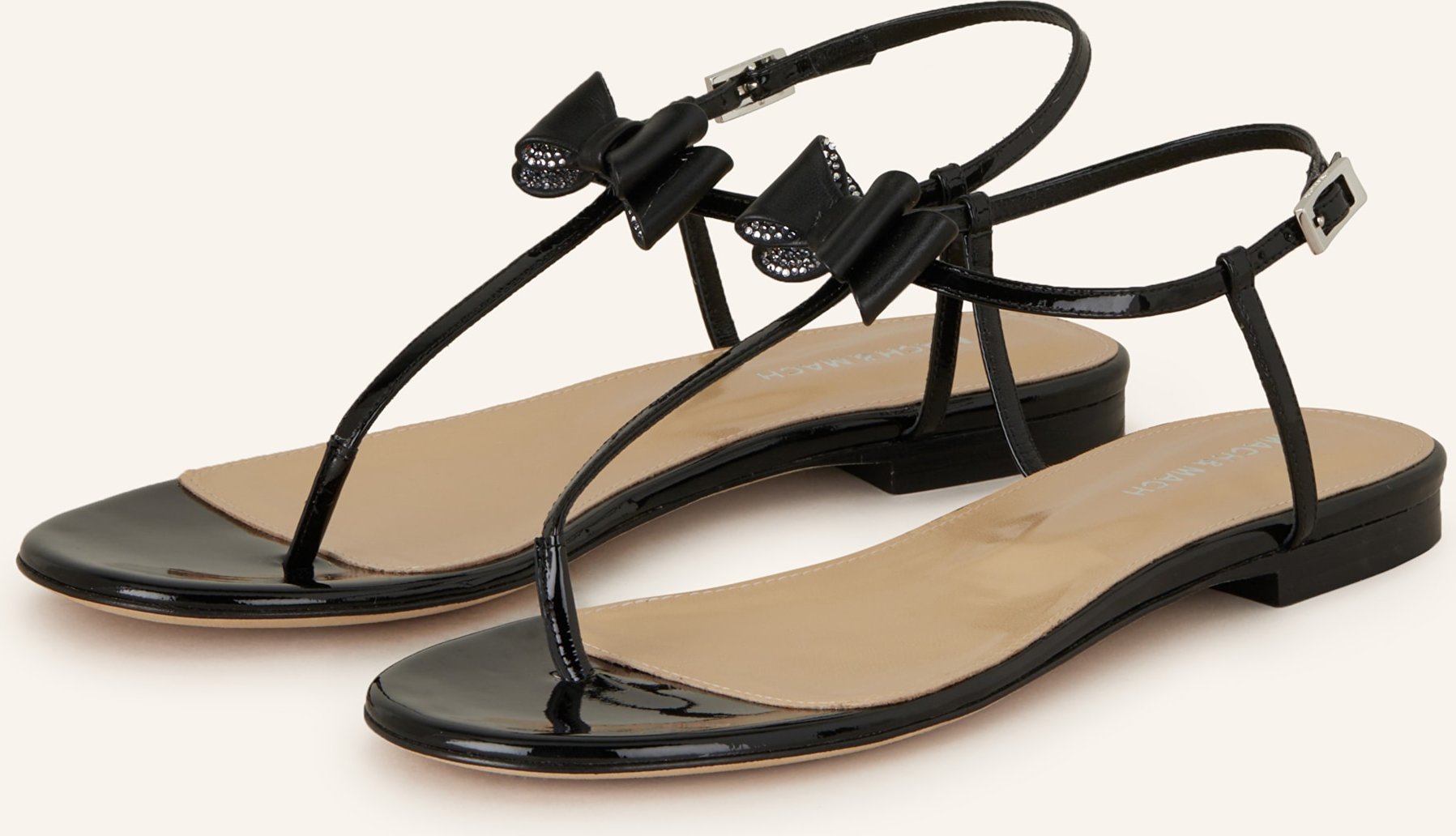 Mach & Mach Zehentrenner Pat schwarz