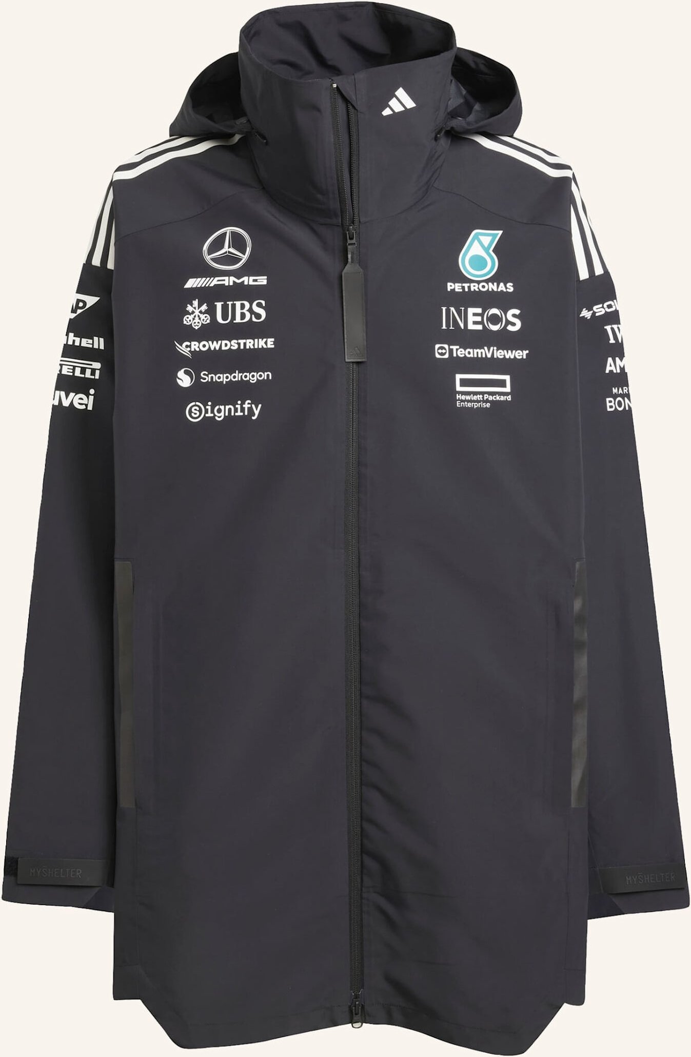 Adidas Mercedes - Amg Petronas Formula One Team Myshelter Jacke schwarz