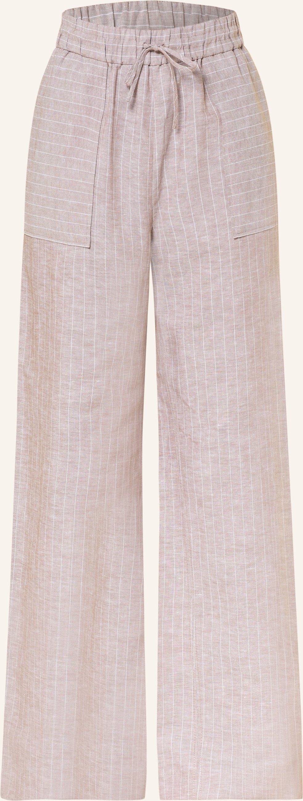 Mm By Max Mara Marlenehose Fauna Mit Leinen braun