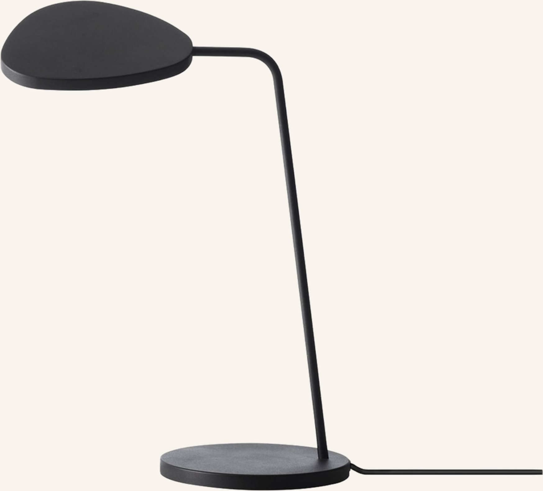 Muuto Tischleuchte Leaf Small schwarz