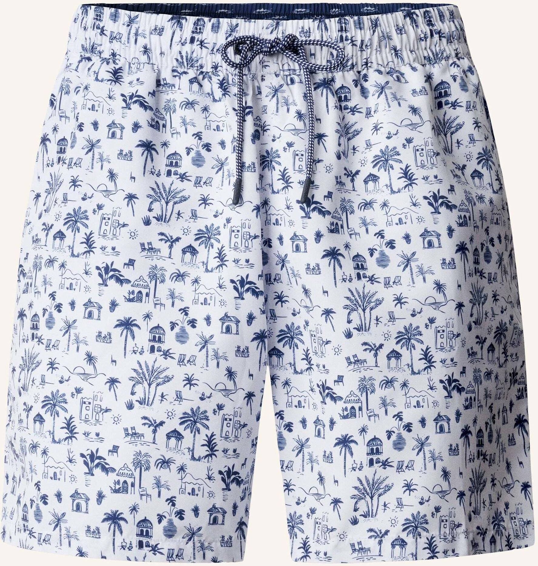 Hackett London Badeshorts Island weiss