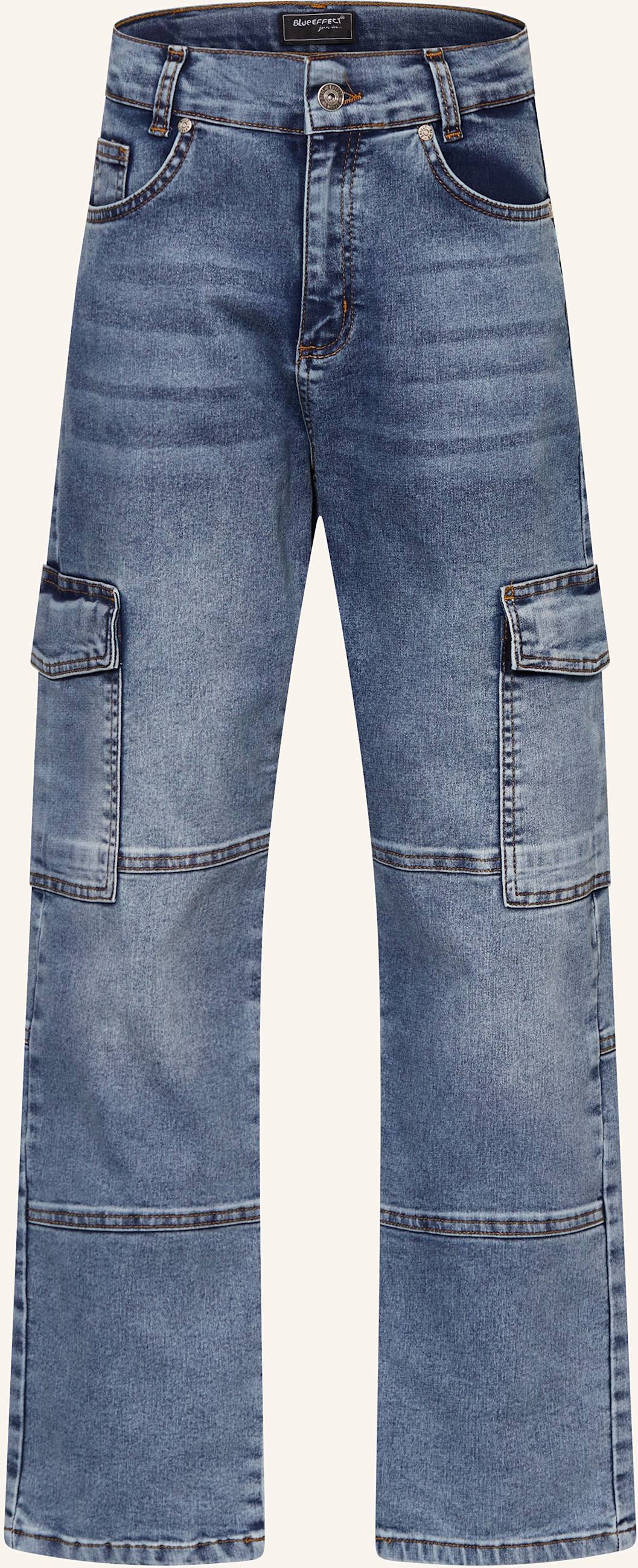 Blue Effect Cargohose In Jeansoptik blau