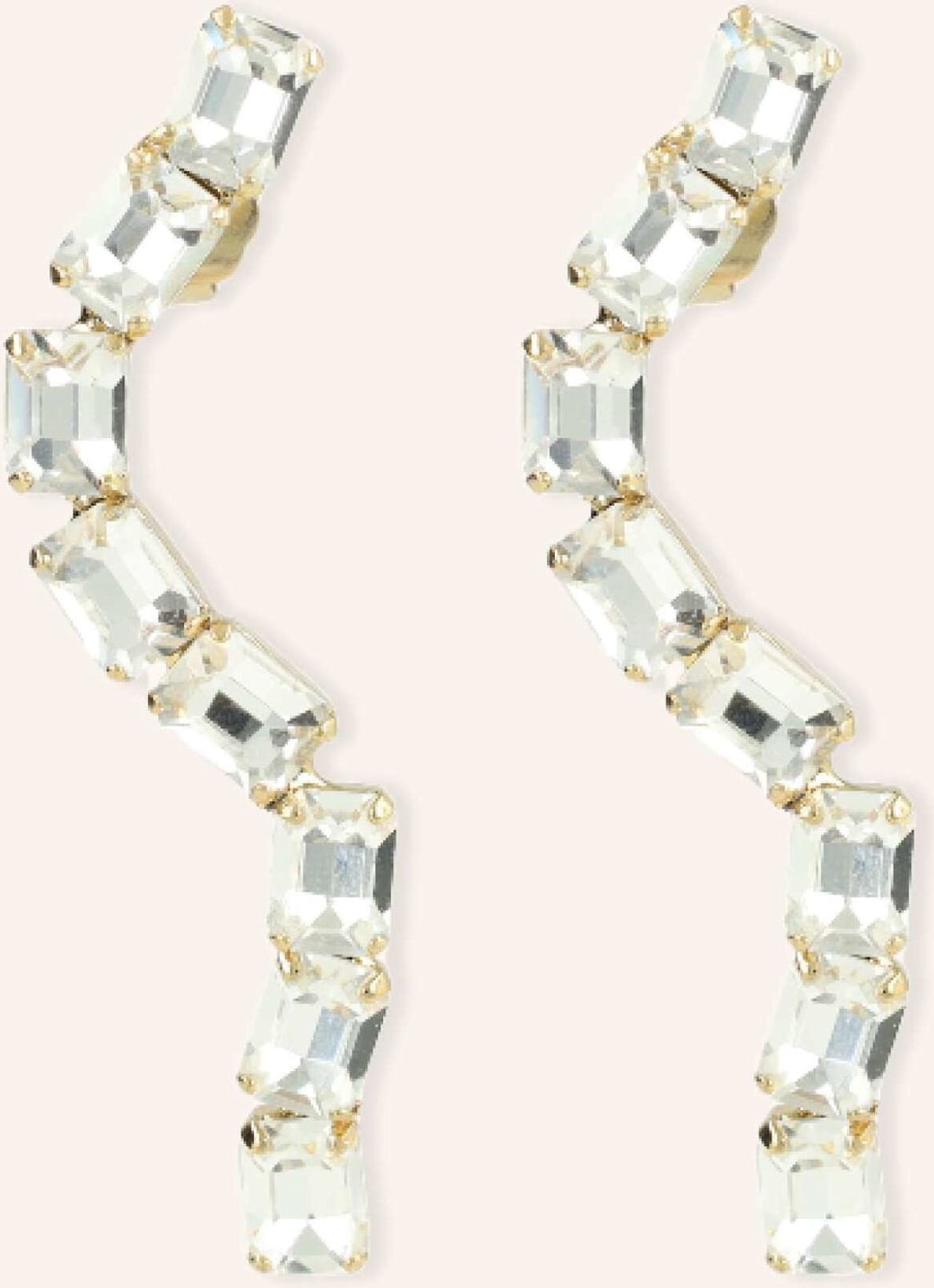 Lott.Gioielli Ohrhänger Snake Earring Crystal By Glambou gold