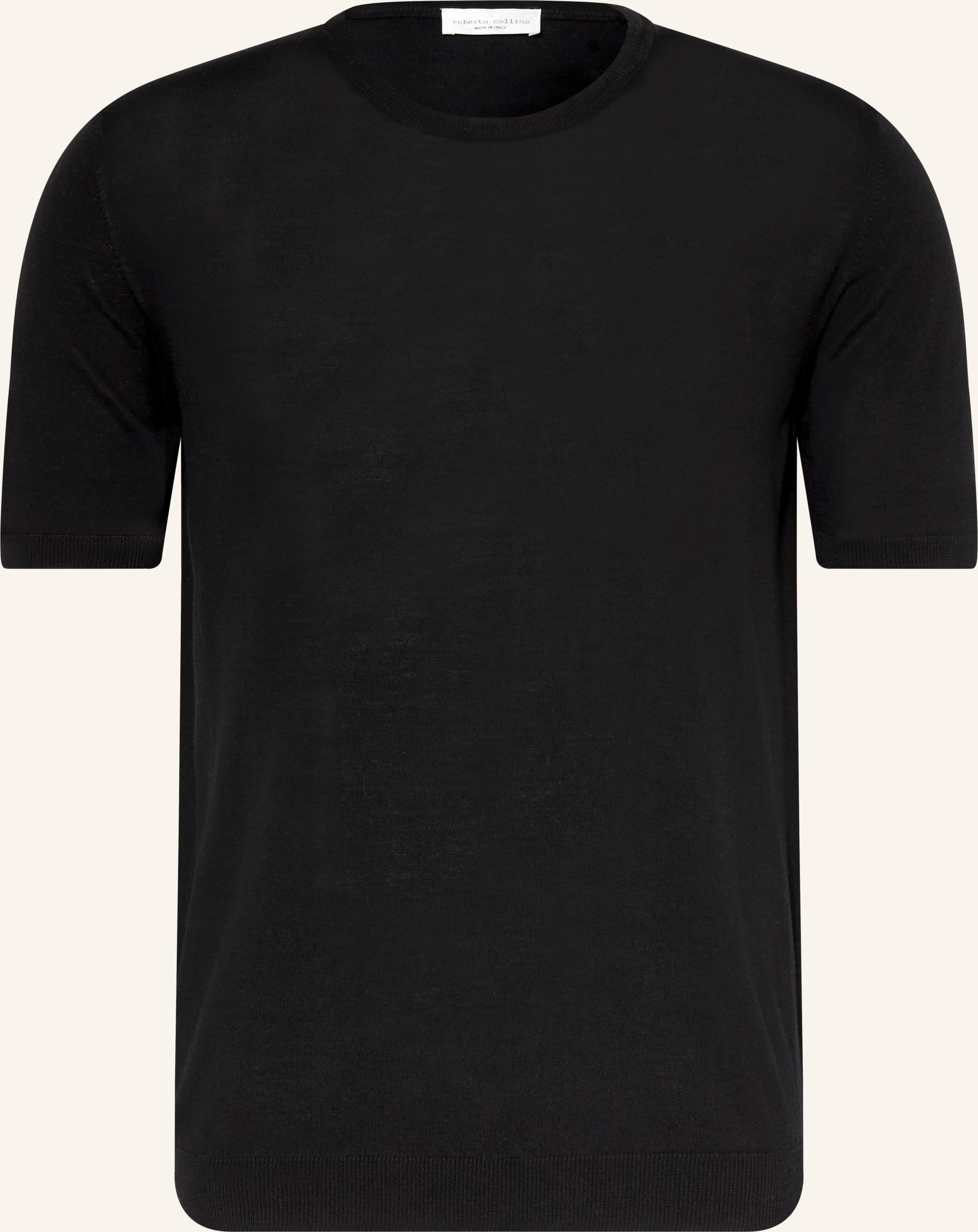 Roberto Collina Strickshirt schwarz