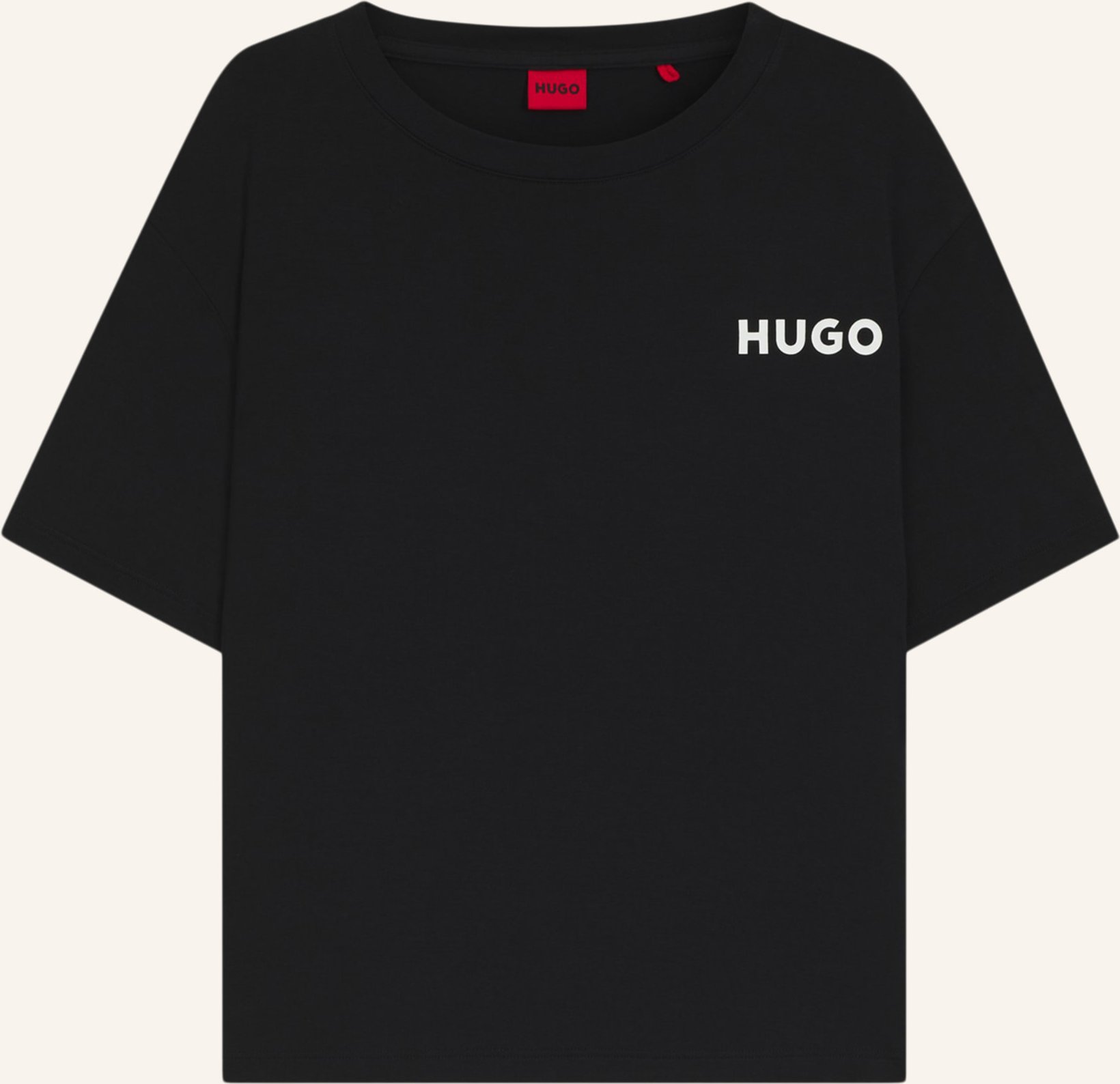 Hugo Pyjama-Oberteil Unite_T-Shirt Relaxed Fit schwarz