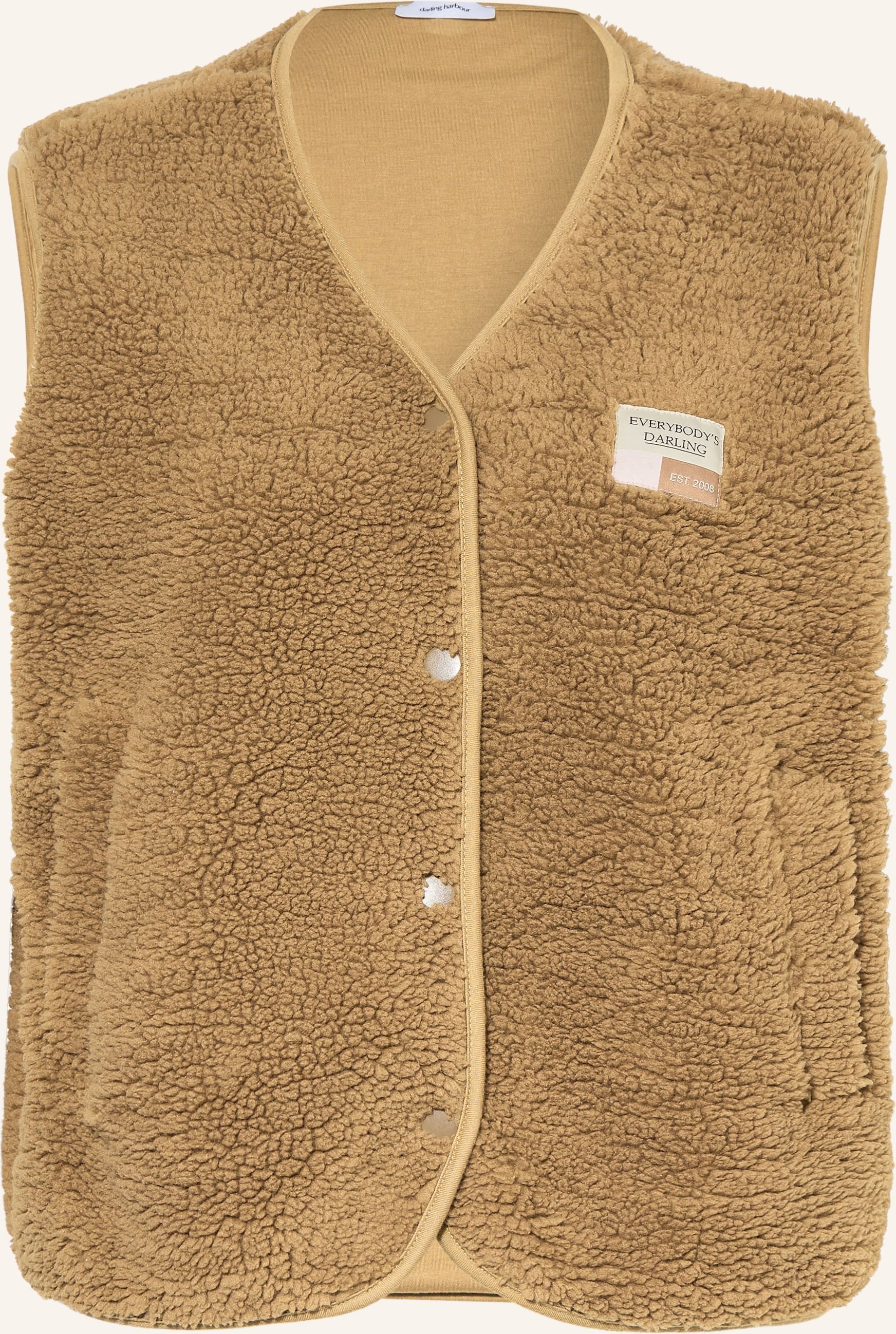 Darling Harbour Teddyfell-Weste braun