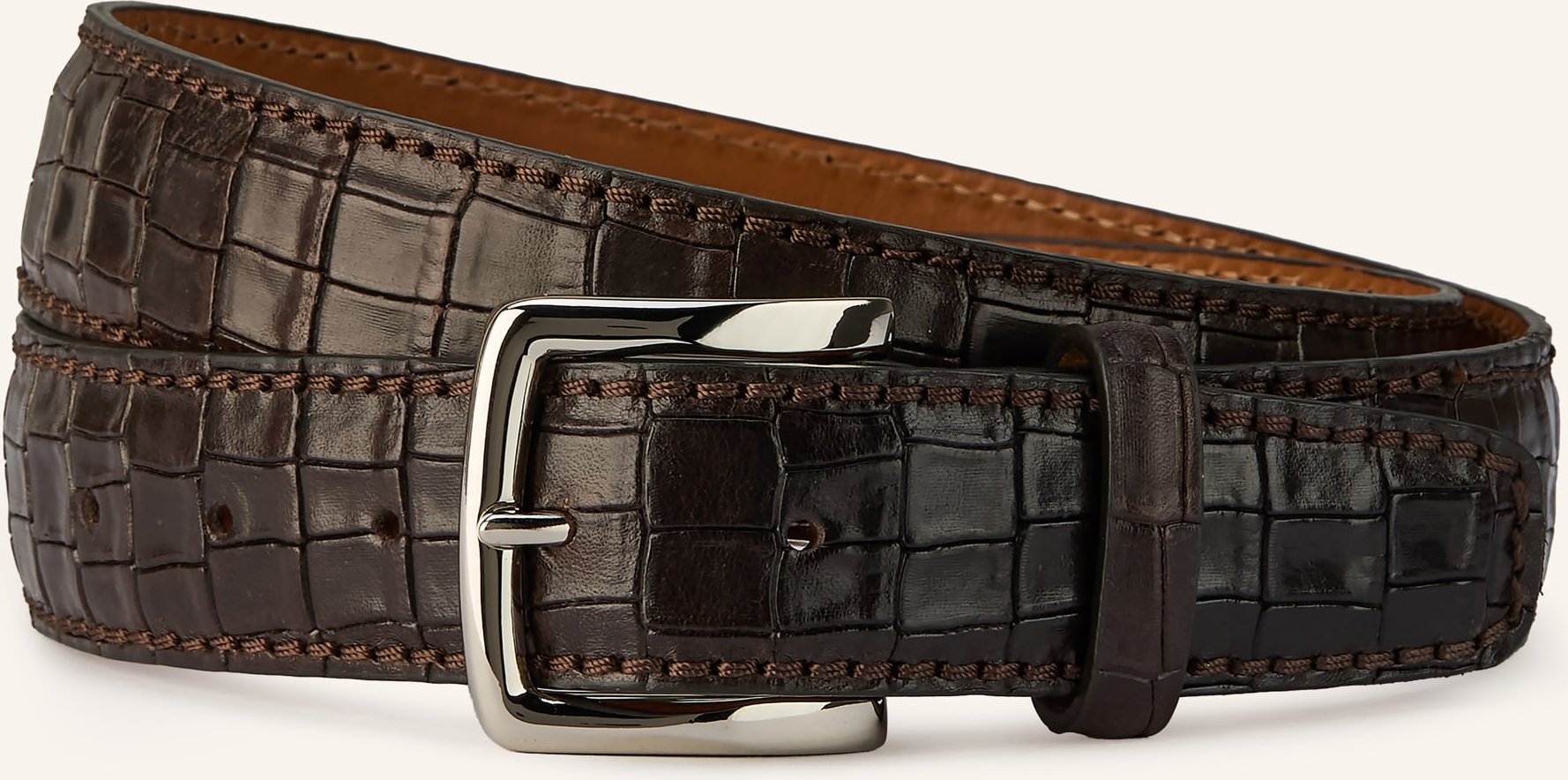 Reptile's House Ledergürtel Coco Nevada braun