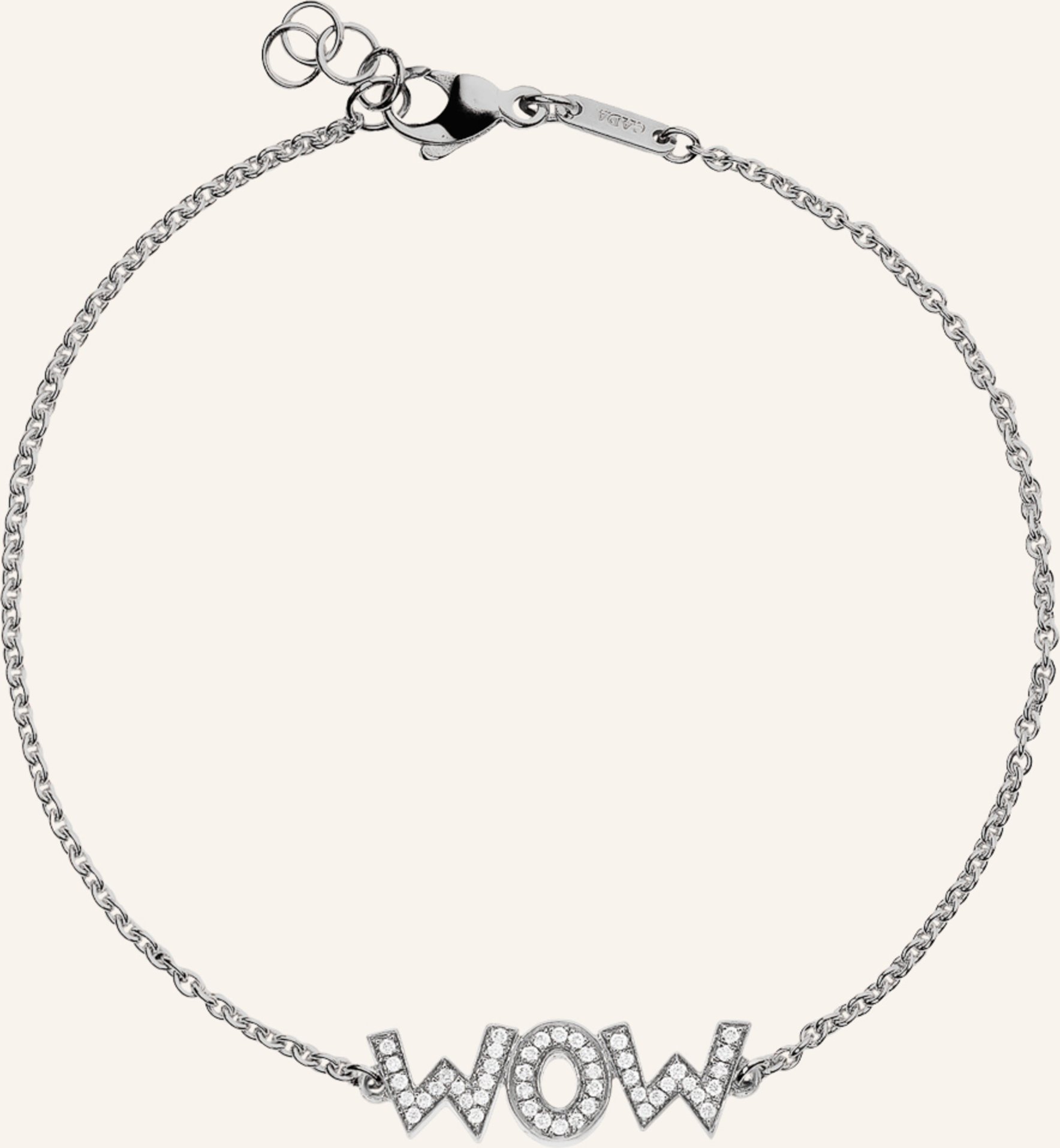 Cada Armband Wow Mom silber