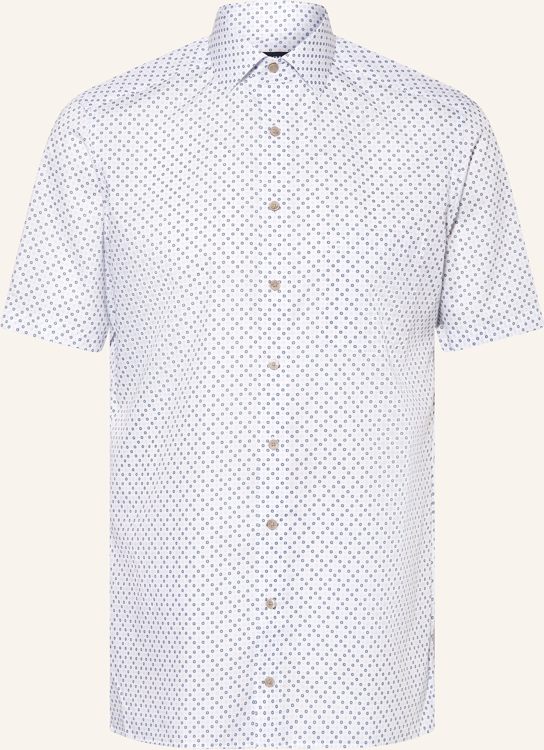 Olymp Kurzarm-Hemd Luxor Modern Fit beige