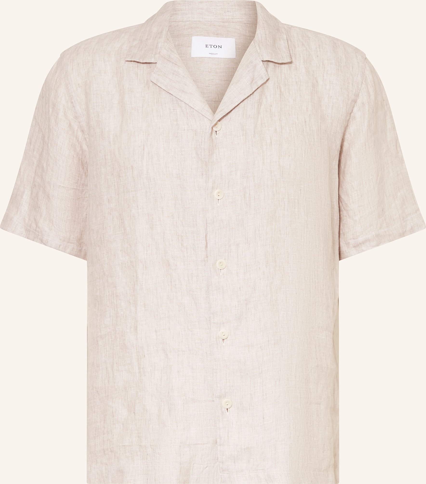 Eton Resorthemd Comfort Fit Aus Leinen beige