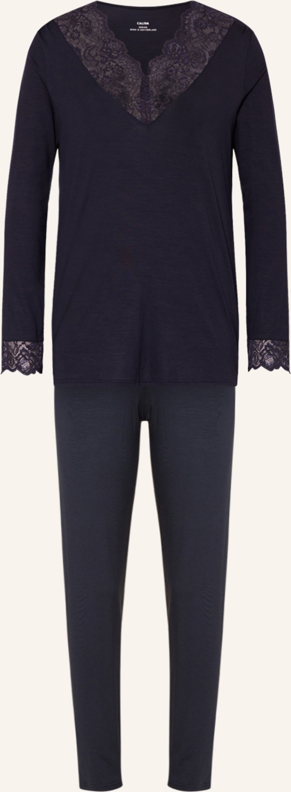 Calida Schlafanzug Elegant Dreams blau