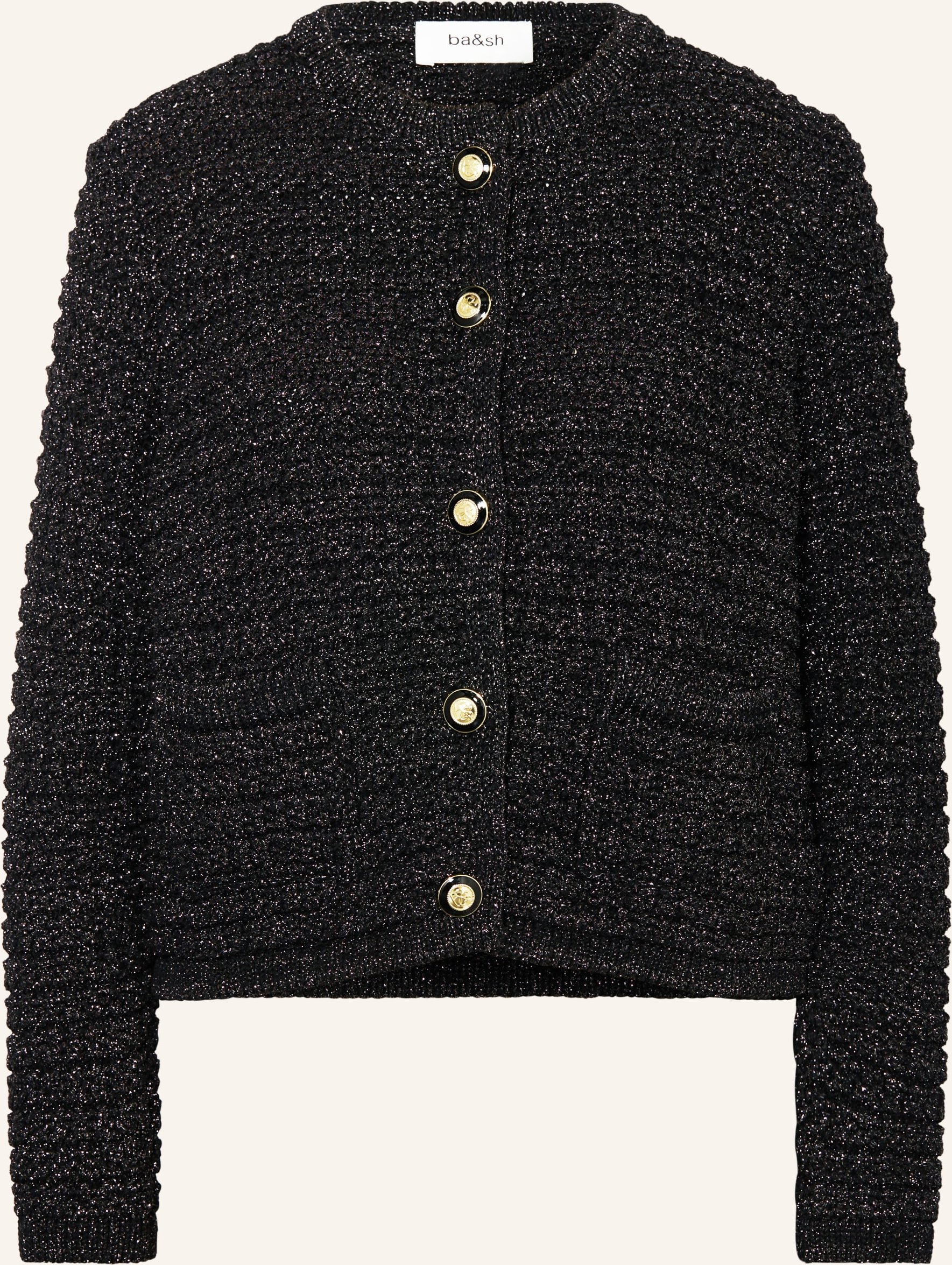 Ba&Sh Strickjacke Gaston Mit Glitzergarn silber